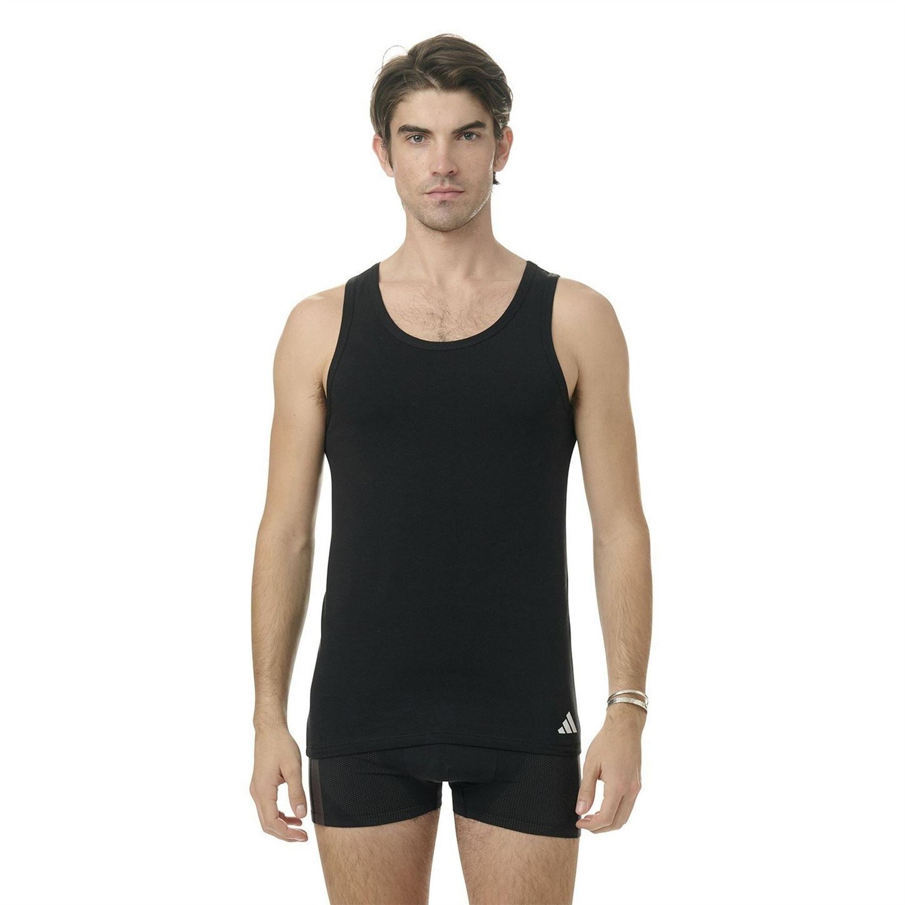 adidas 2 Pack Slim Fit Scoop Neck Tank