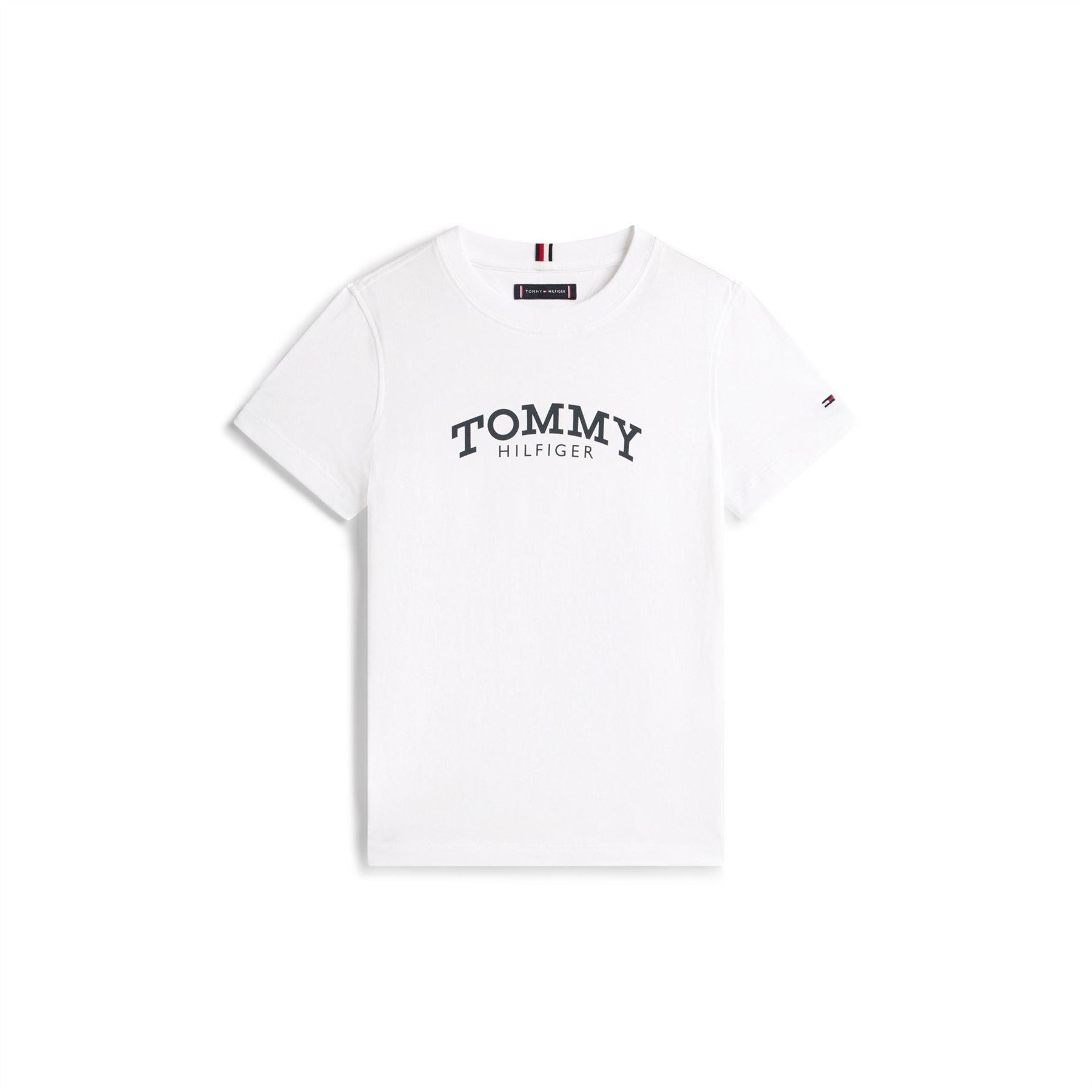 Tommy Hilfiger Lettering Crew Neck Short Sleeve Jersey T-Shirt
