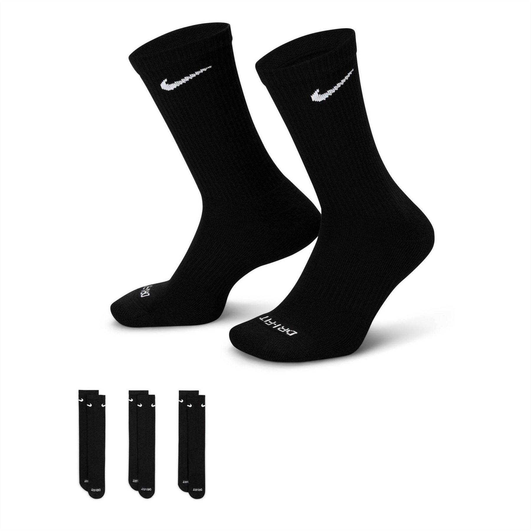 Nike Mens 3 Pack Crew Socks