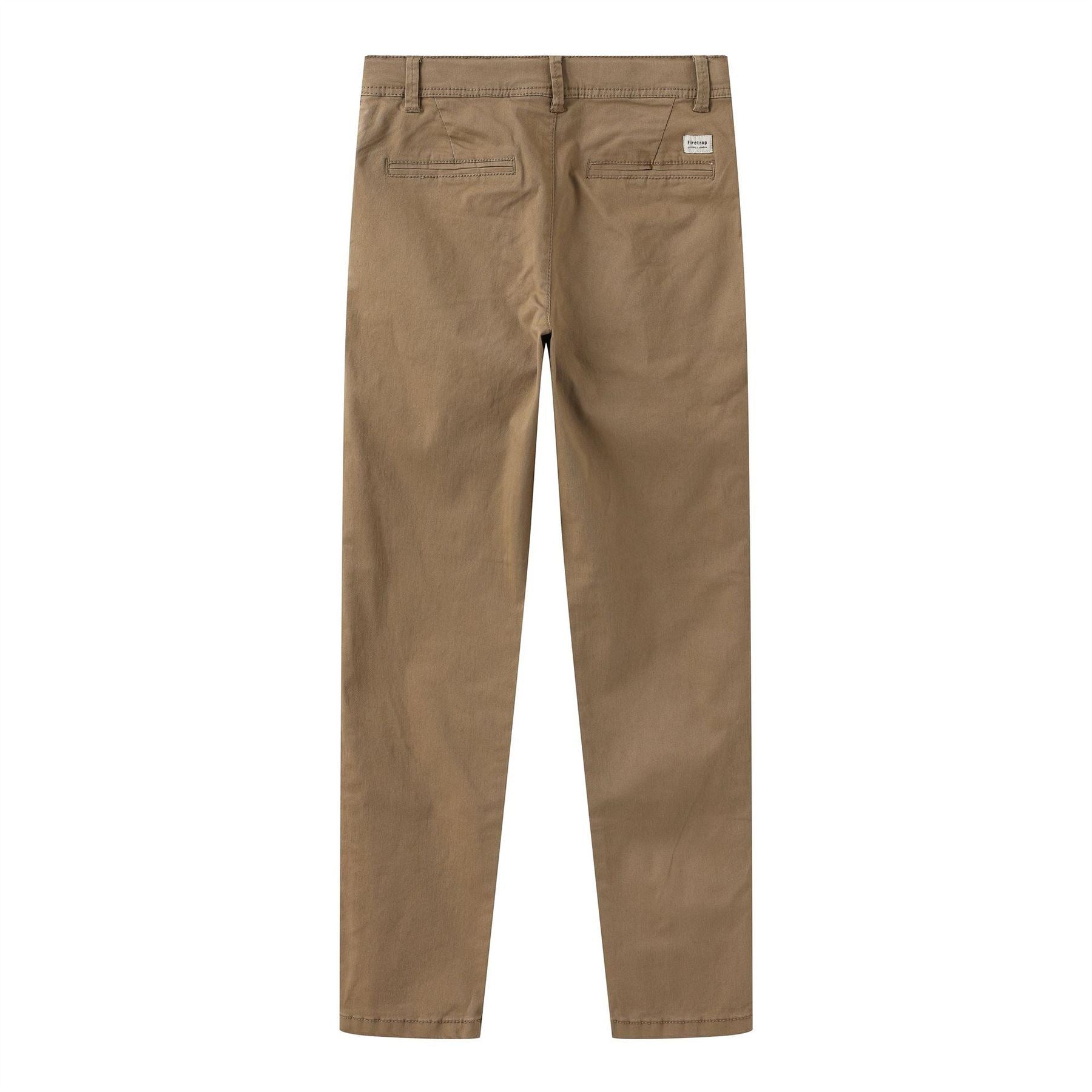 Firetrap Solid Patterned Straight Chinos