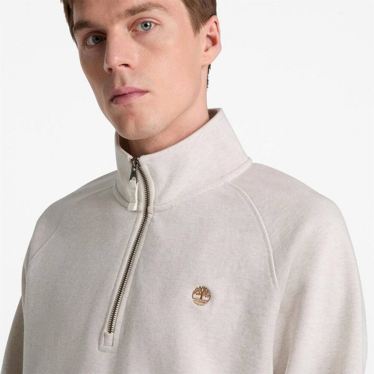Timberland Timberland Logo Funnel Neck Raglan Sleeve Sweatshirt
