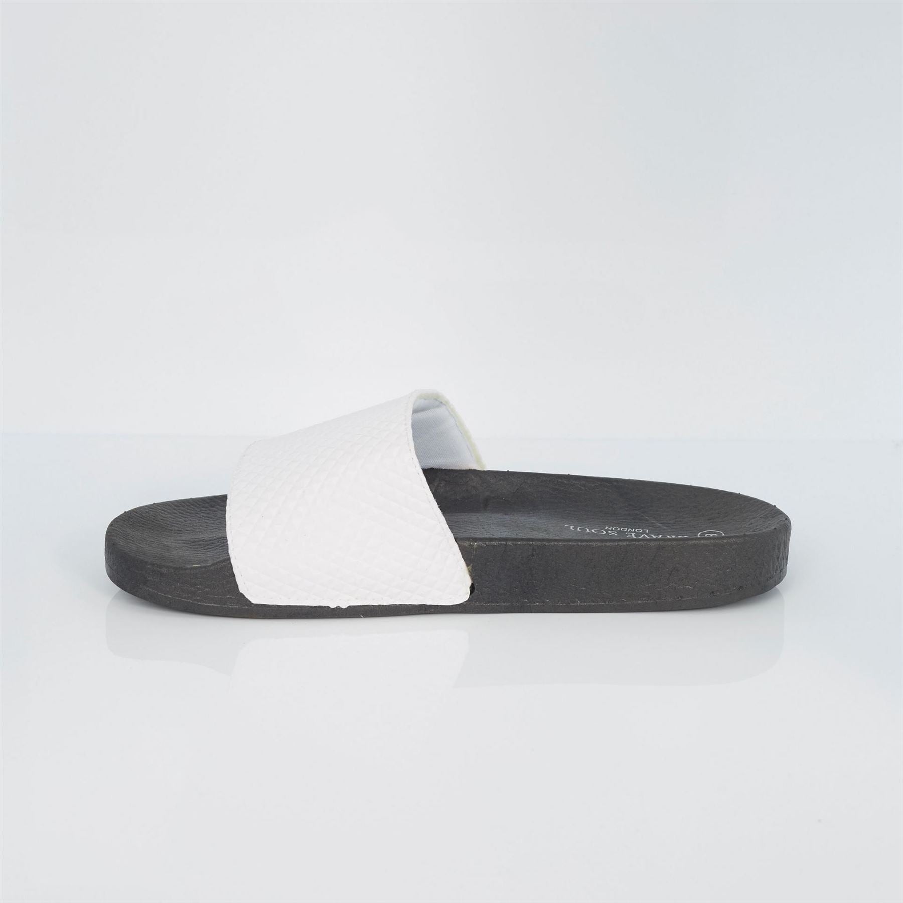 Brave Soul Mens Slider With Embossed Detail Strap