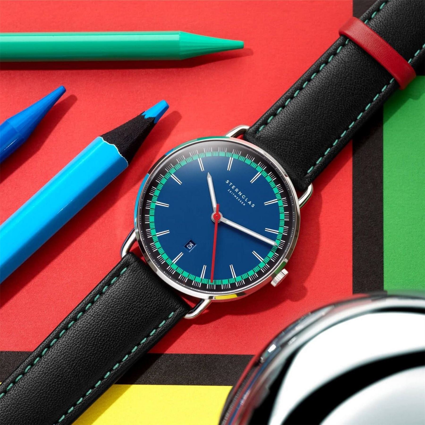 Sternglas Stainless Steel Analogue Quartz Watch