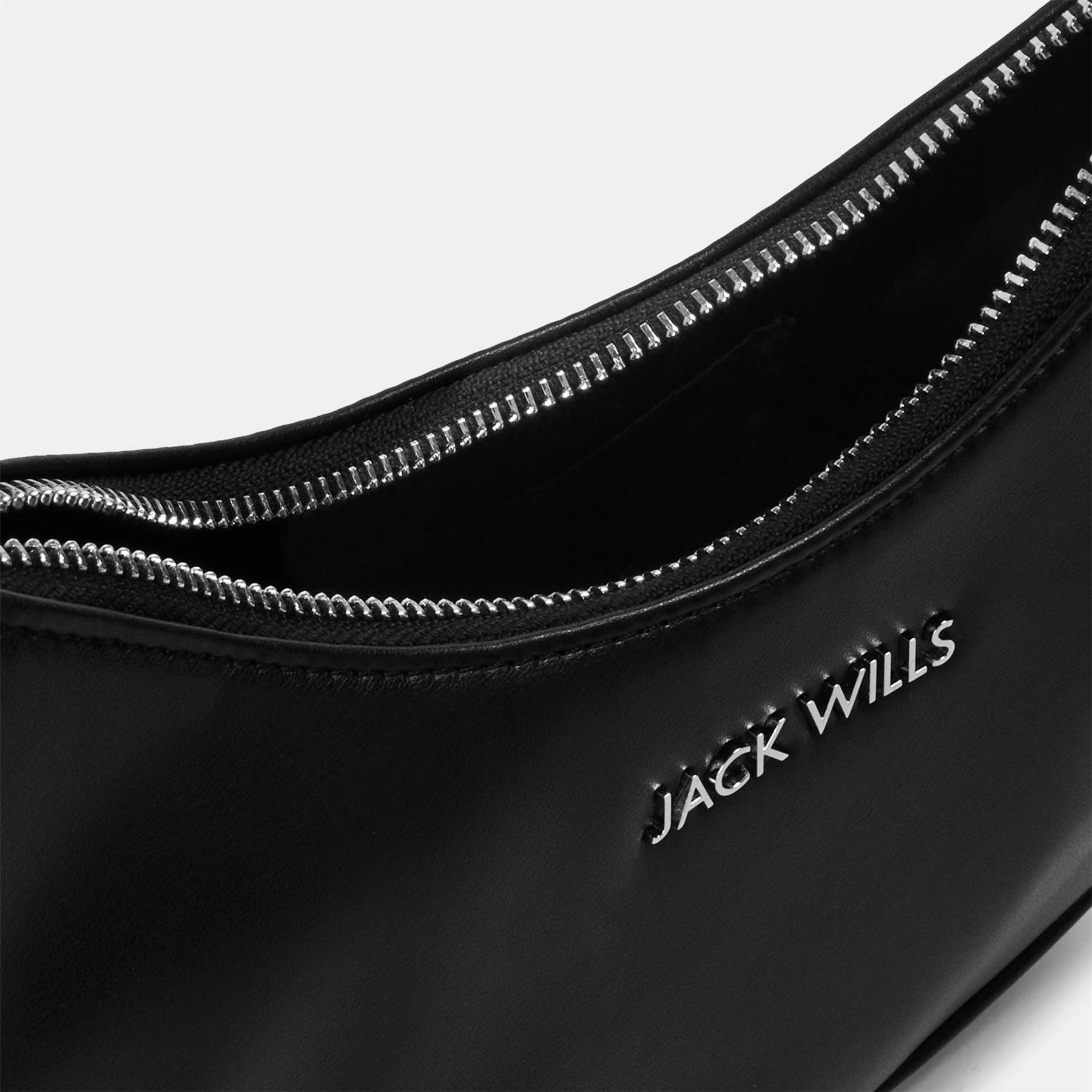 Jack Wills Structured Hobo Handbag with Detachable Strap