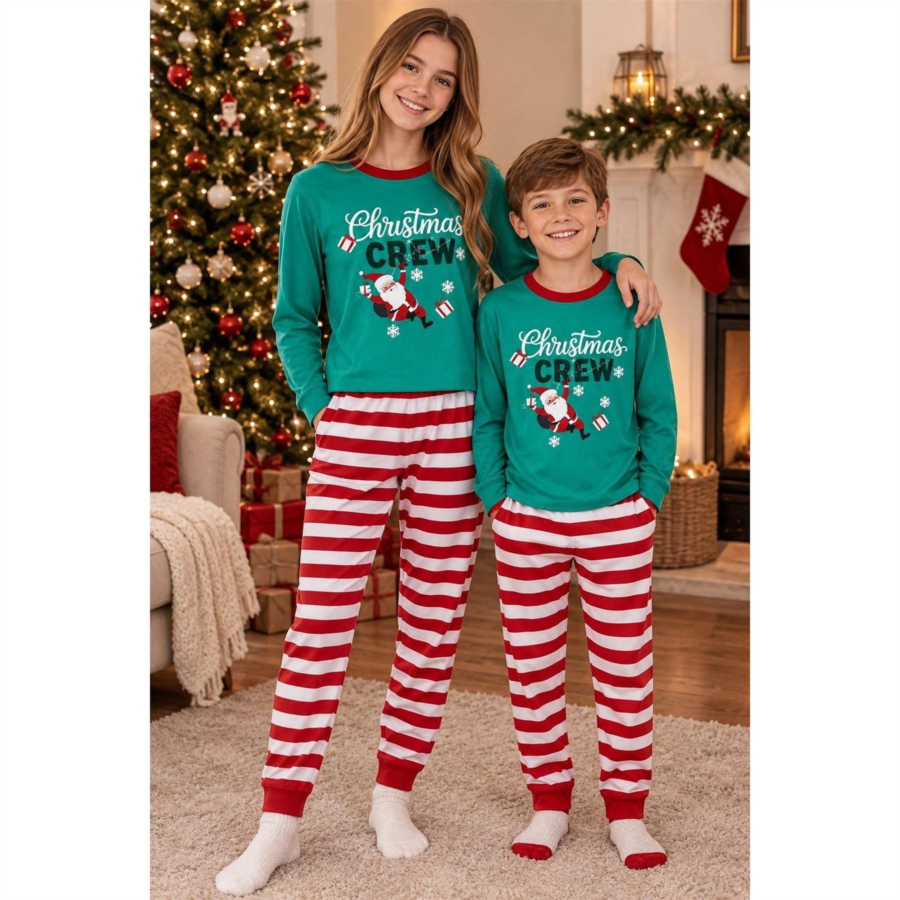 The Spirit Of Christmas Xmas Family Cotton Pyjamas