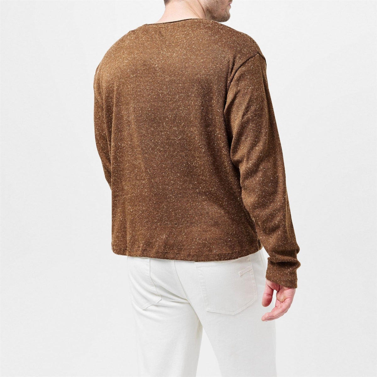 Jack and Jones Melange Crew Neck Regular Fit Sweater