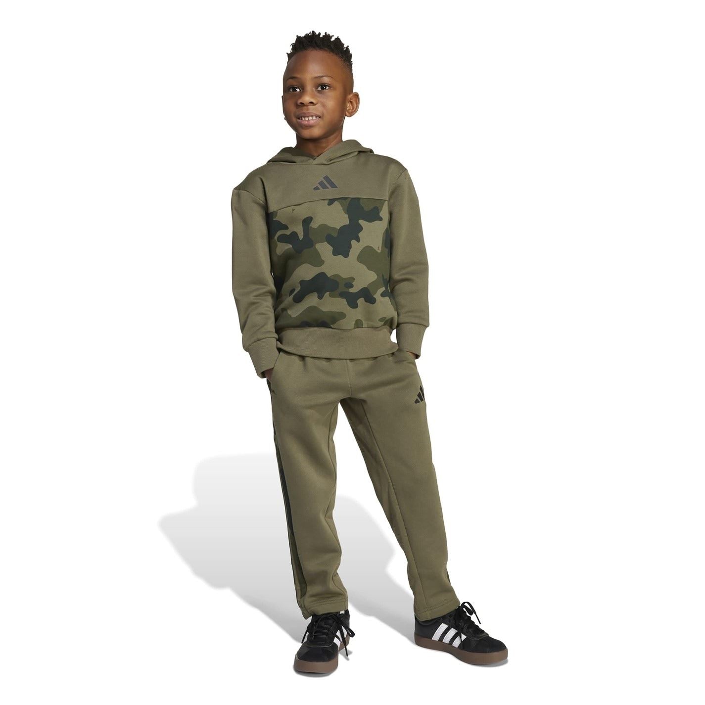 adidas Essentials Allover Print Hoodie Set Kids