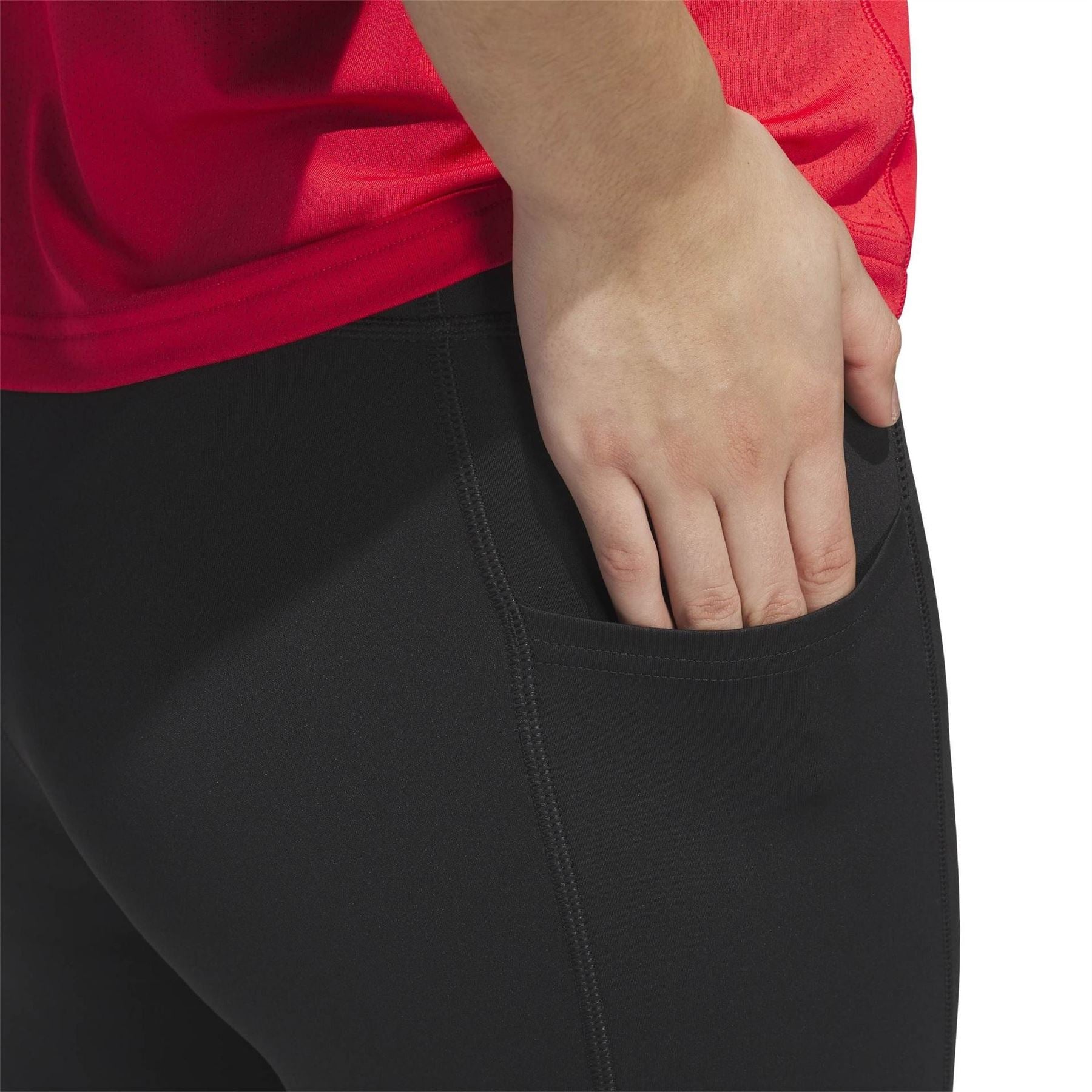 adidas 7/8 Solid Patterned Shapewear Leggings