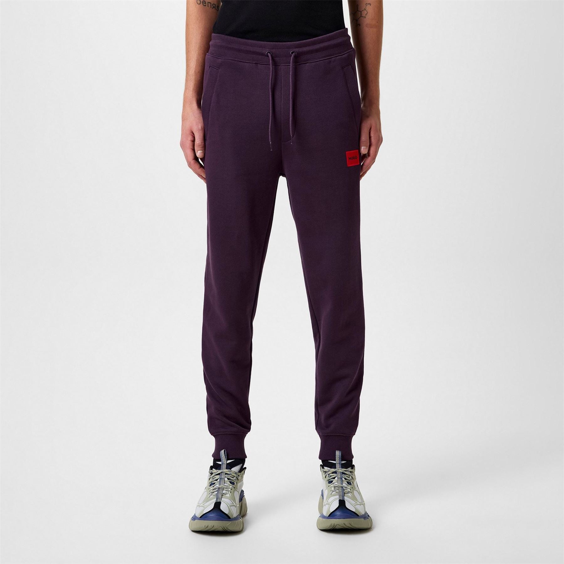 Hugo HUGO Doak Closed Hem Jogging Bottoms with Logo Detail