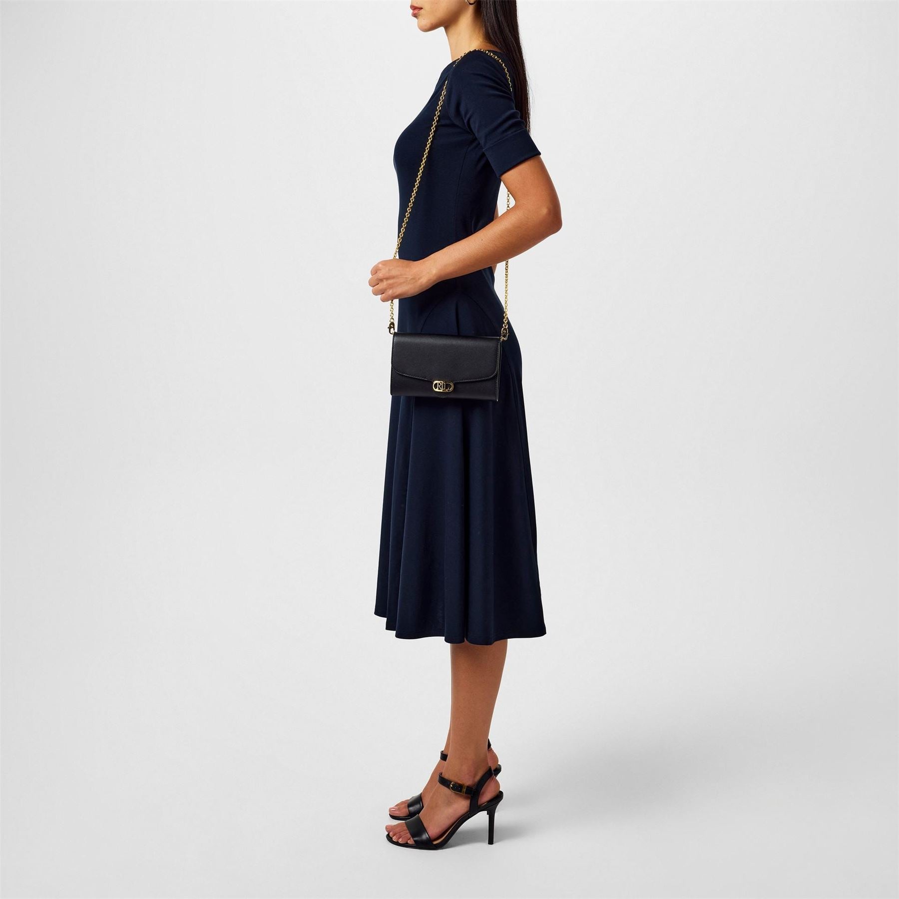 Lauren by Ralph Lauren Boat Neck Jersey Midi Dress