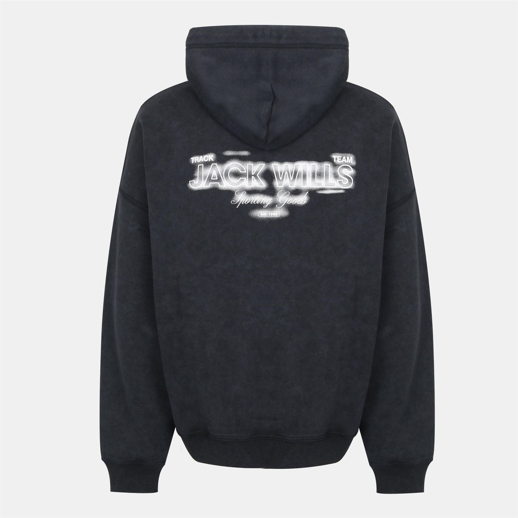 Jack Wills Script Cotton Long Sleeve Oversized Fit Hoodie