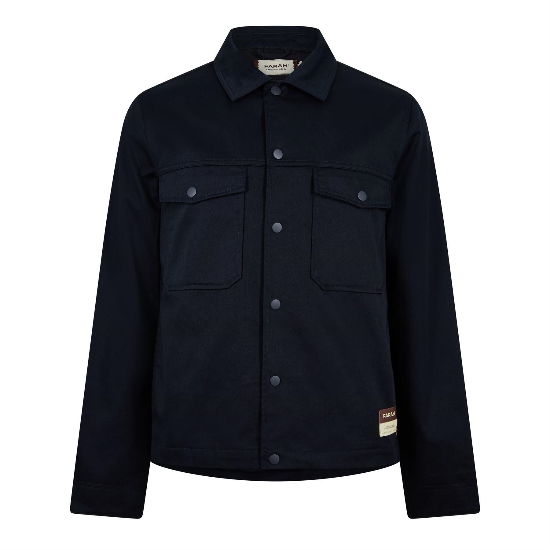 Farah Collared Neck Short Bomber Jacket