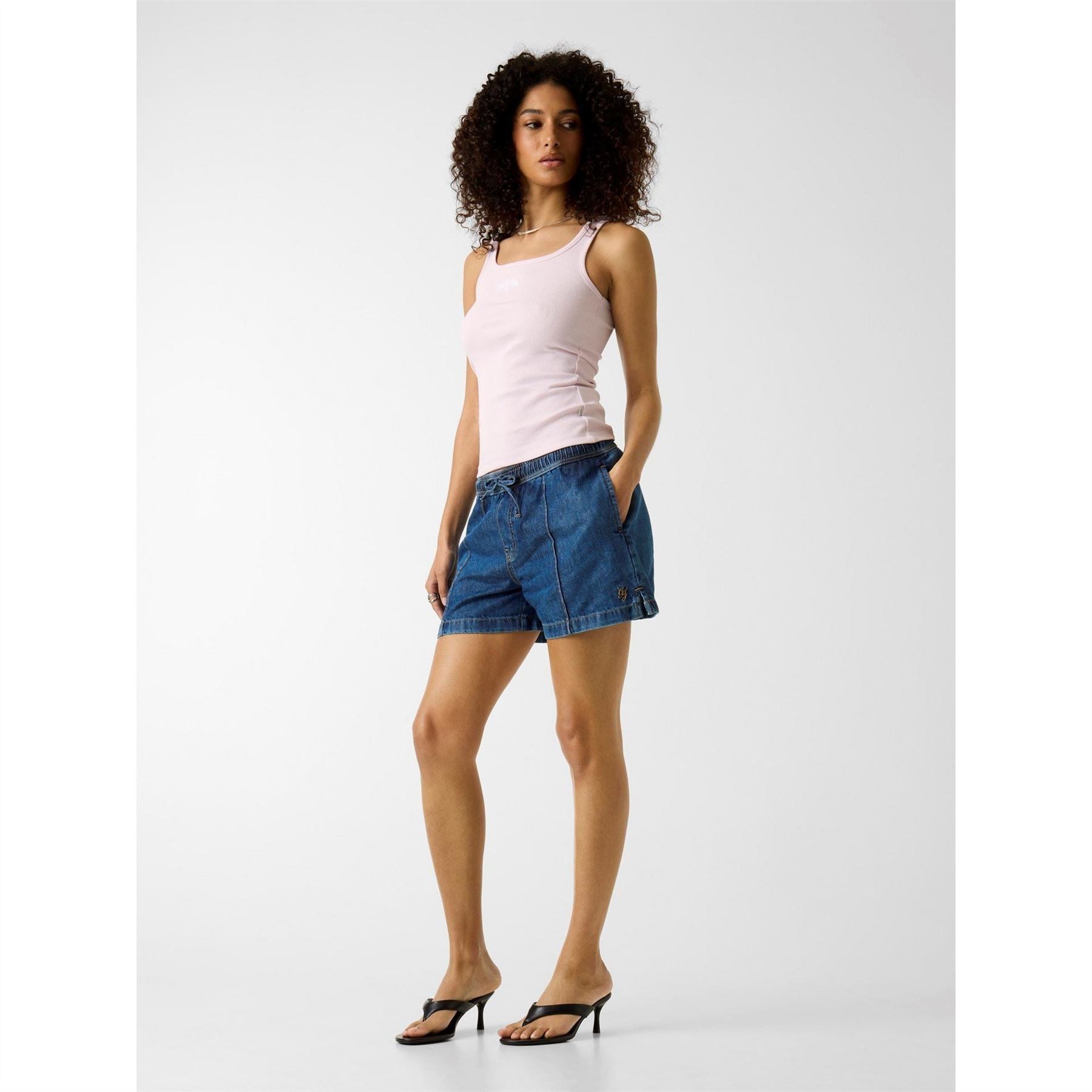 Guess Star Square Neck Slim Fit Tank