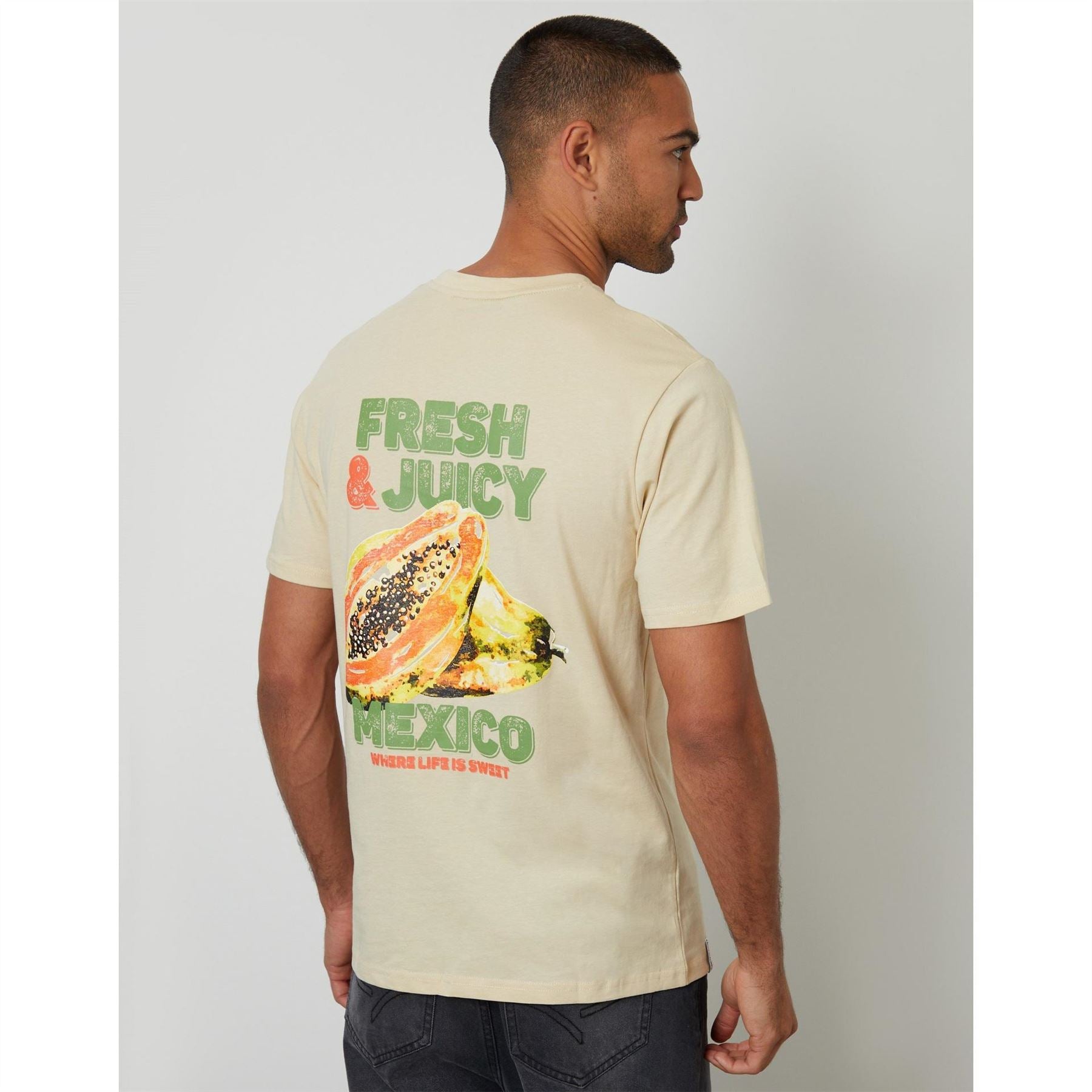 Threadbare Albert Graphic Regular Fit Crew Neck T-Shirt