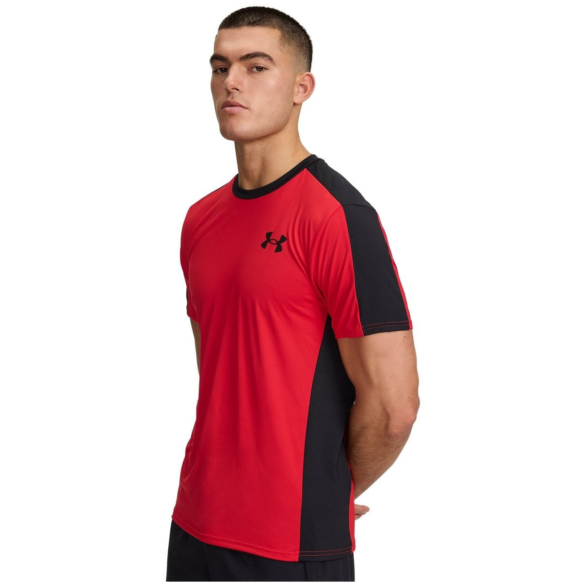 Under Armour Hg Wordmark Short Sleeve Performance Gym Top