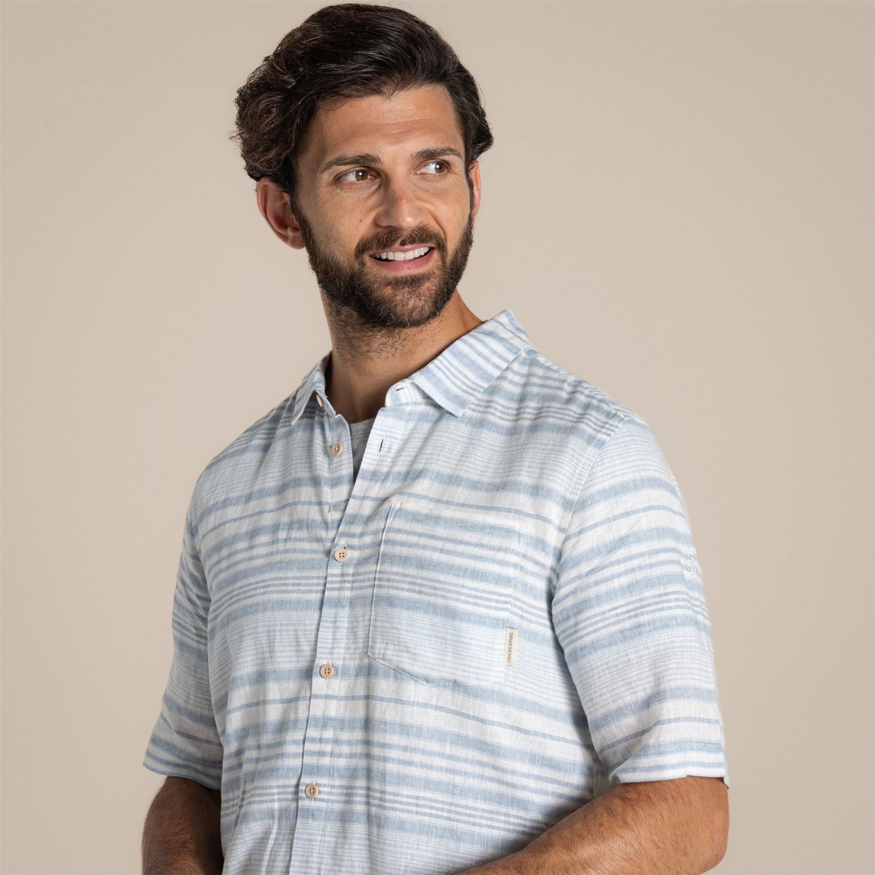 Craghoppers Collared Neck Shirt Collar Short Sleeve Shirt
