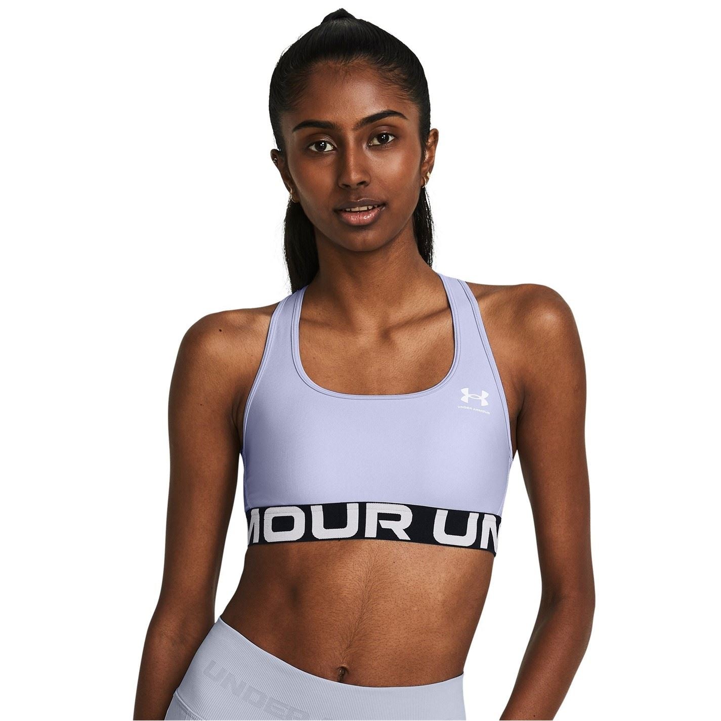 Under Armour Womens Armour Heatgear® Armour Mid Branded Sports Bra