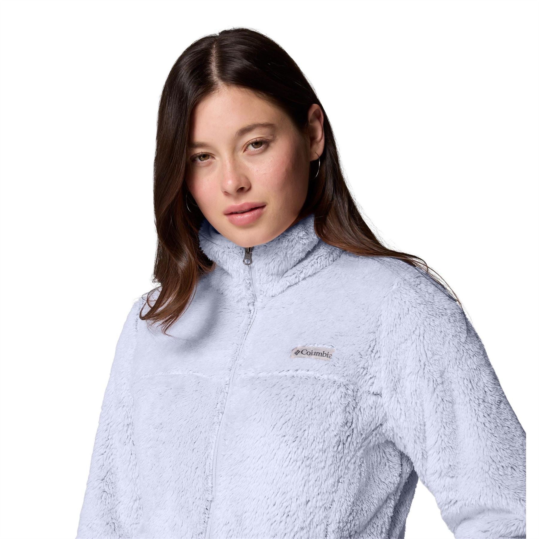 Columbia Cloudy Day Sherpa Solid Patterned Full Zipper Jacket