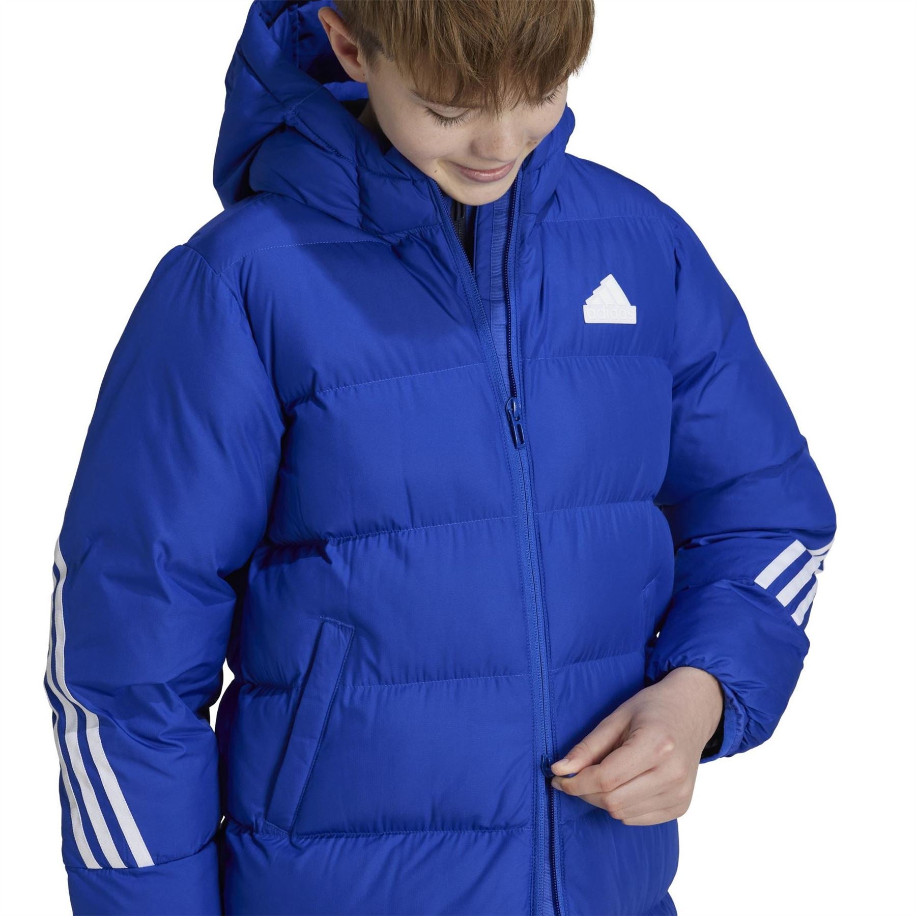 adidas Future Icons Hooded Long Sleeve Puffer Jacket
