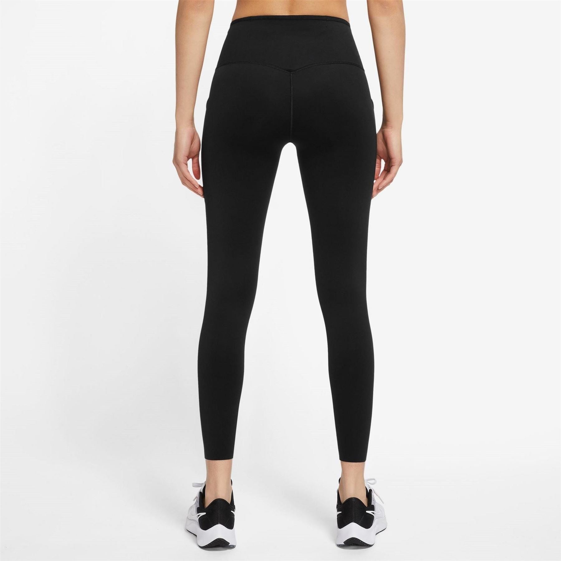 Nike Womens Dri Fit Go Firm Support Mid Rise 7 8 Leggings With Pockets