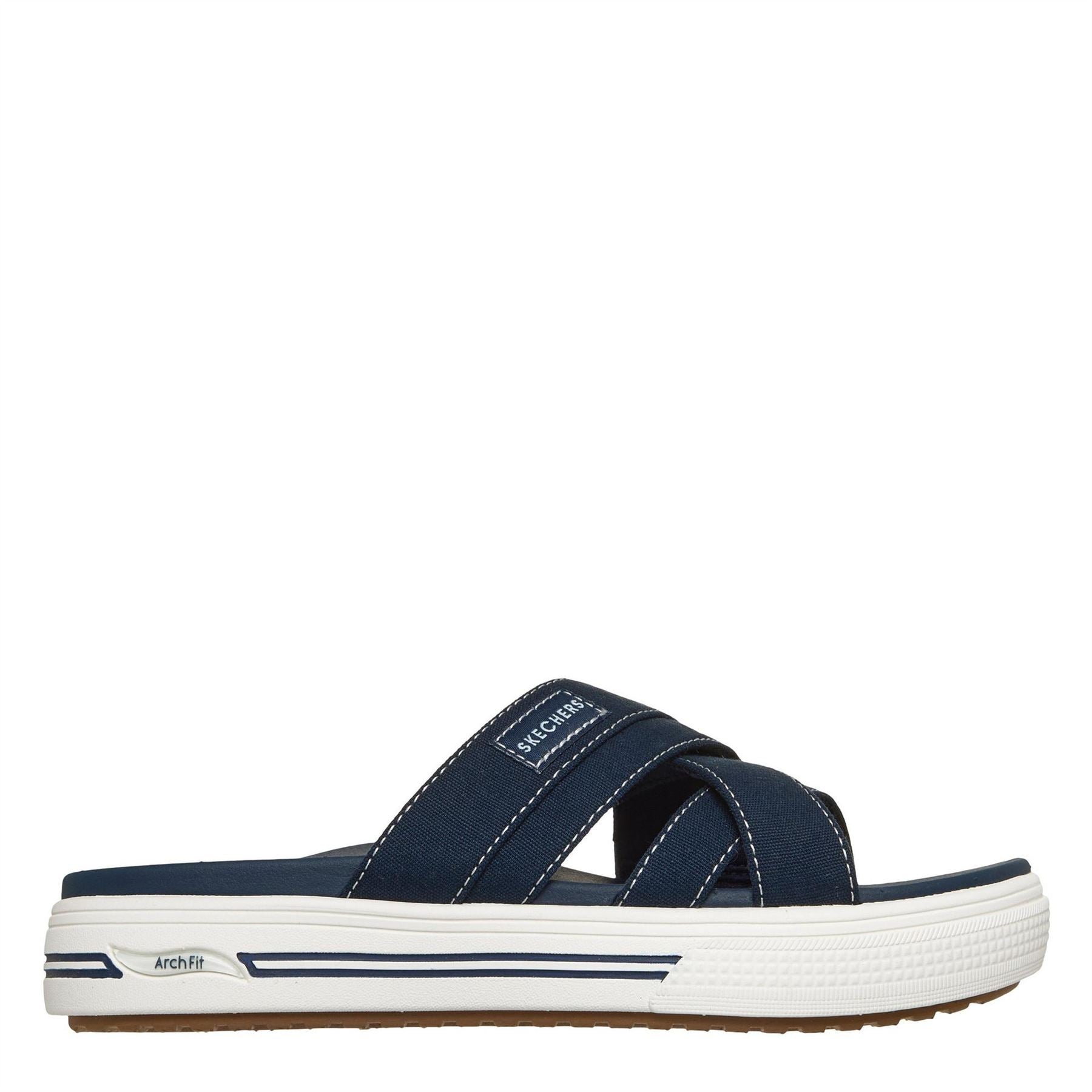 Skechers Arch Fit Slides Open Toe Flats