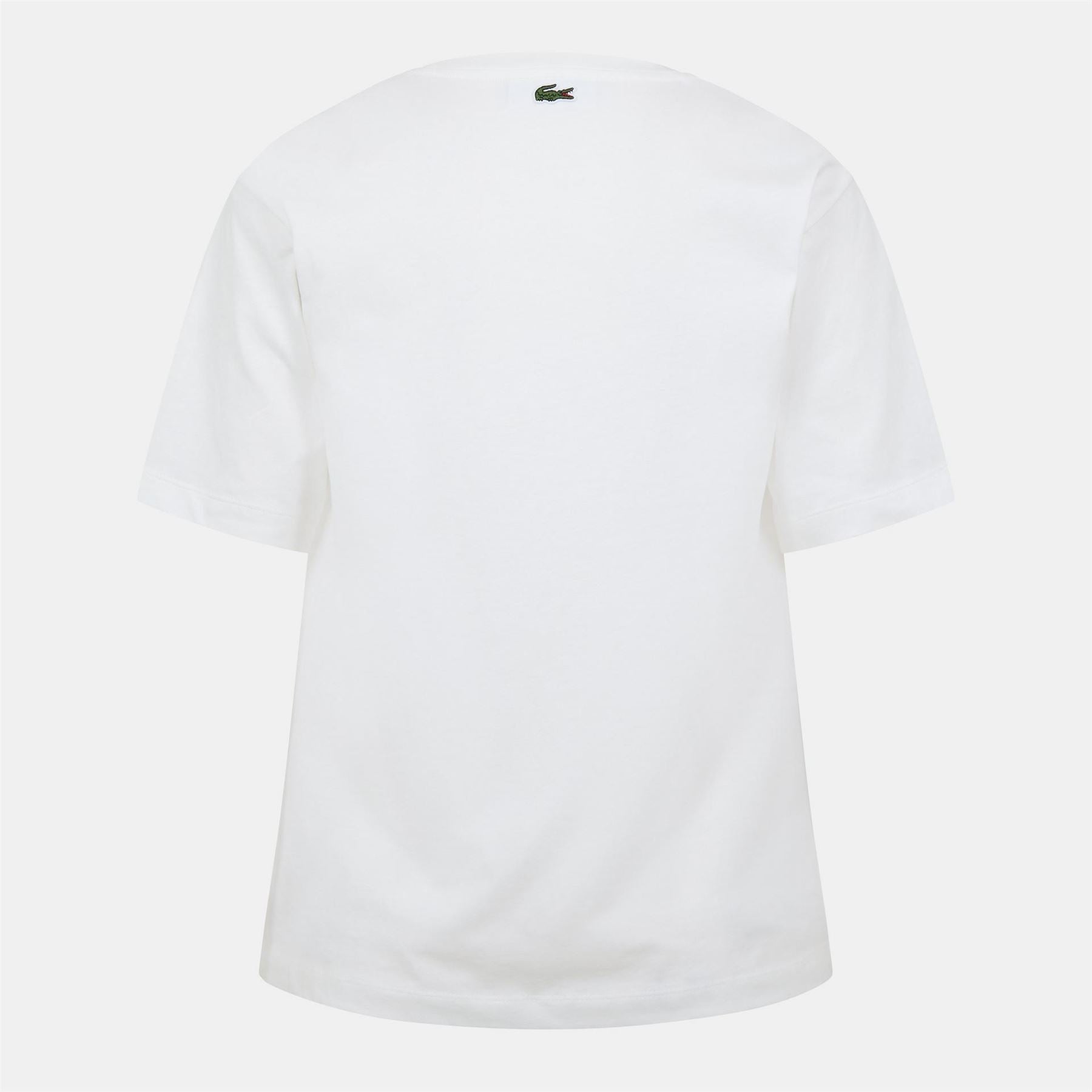 Lacoste Lettering Crew Neck Regular Fit T-Shirt