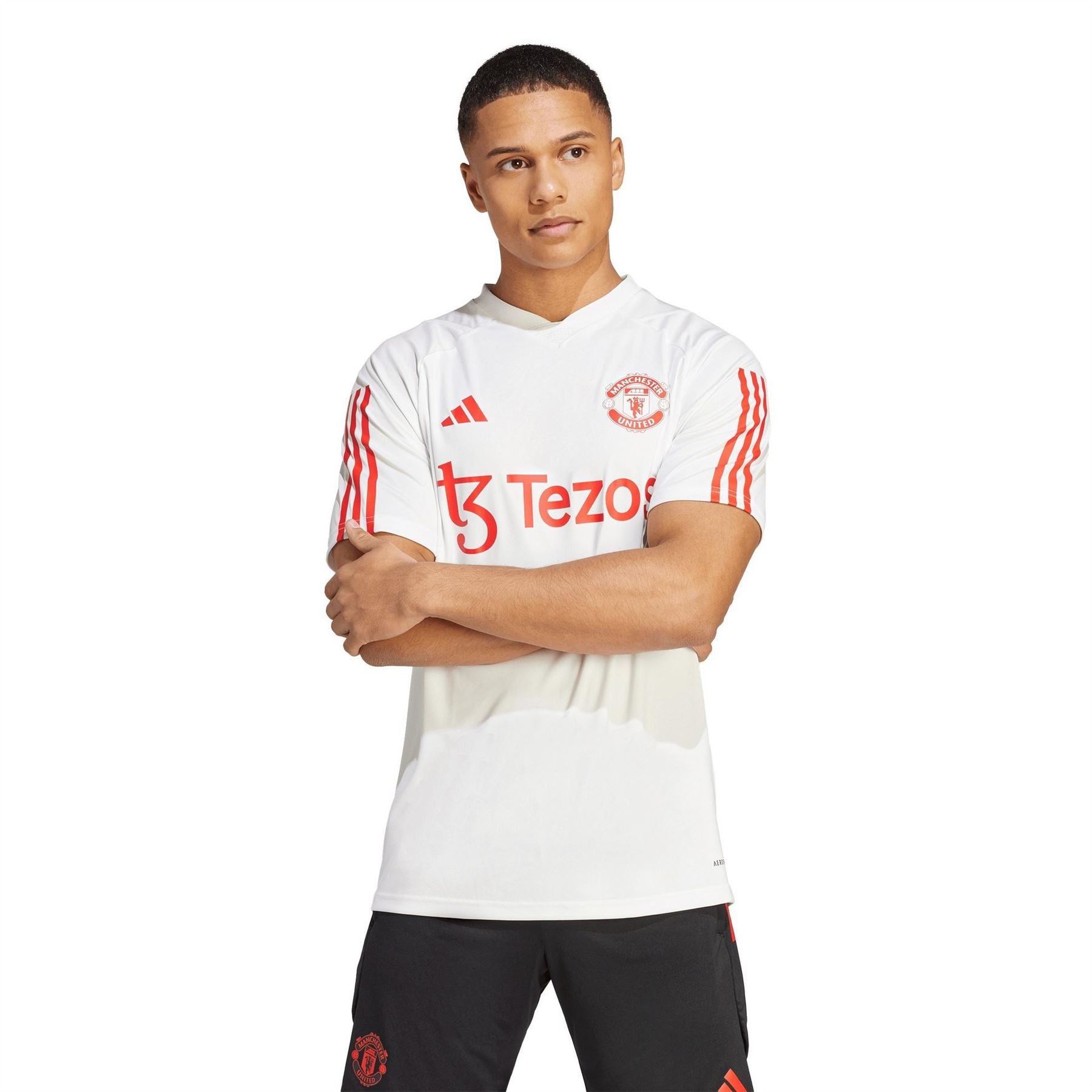 adidas Manchester United Training Shirt 2023 2024 Adults