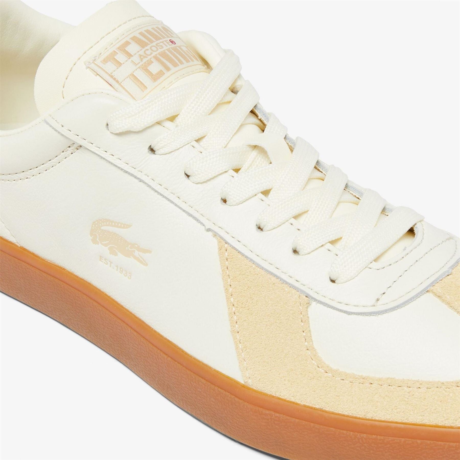 Lacoste Baseshot Pro Low Top Crocodile Print Sneakers