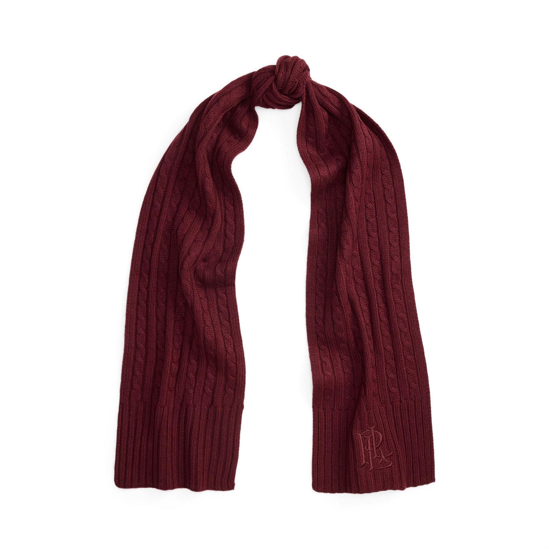 Lauren by Ralph Lauren Cable Wool Midweight Scarf