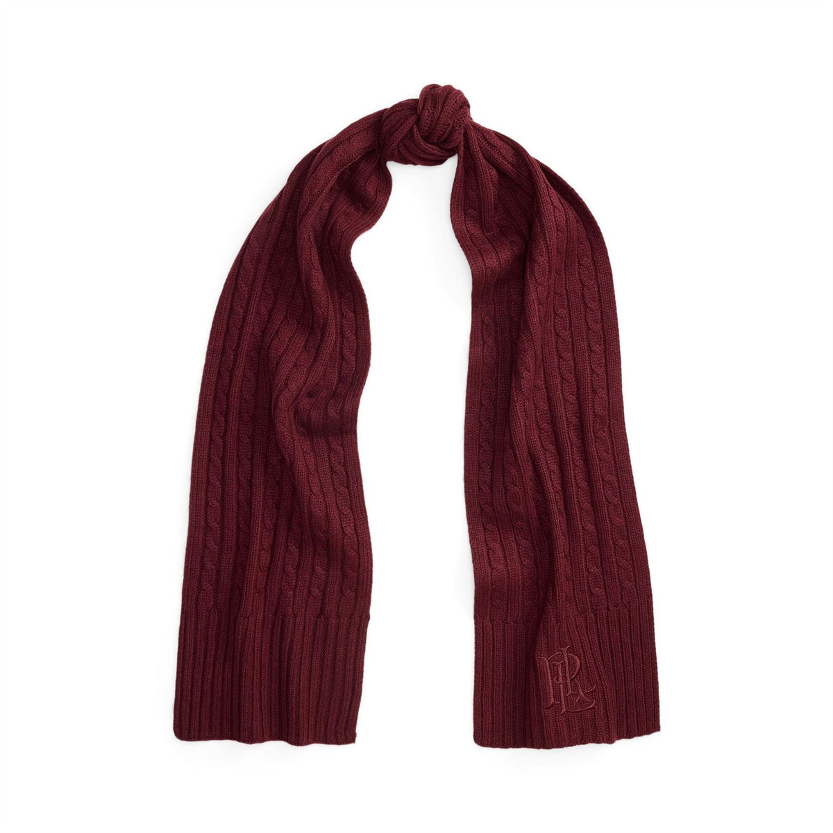 Lauren by Ralph Lauren Cable Wool Midweight Scarf