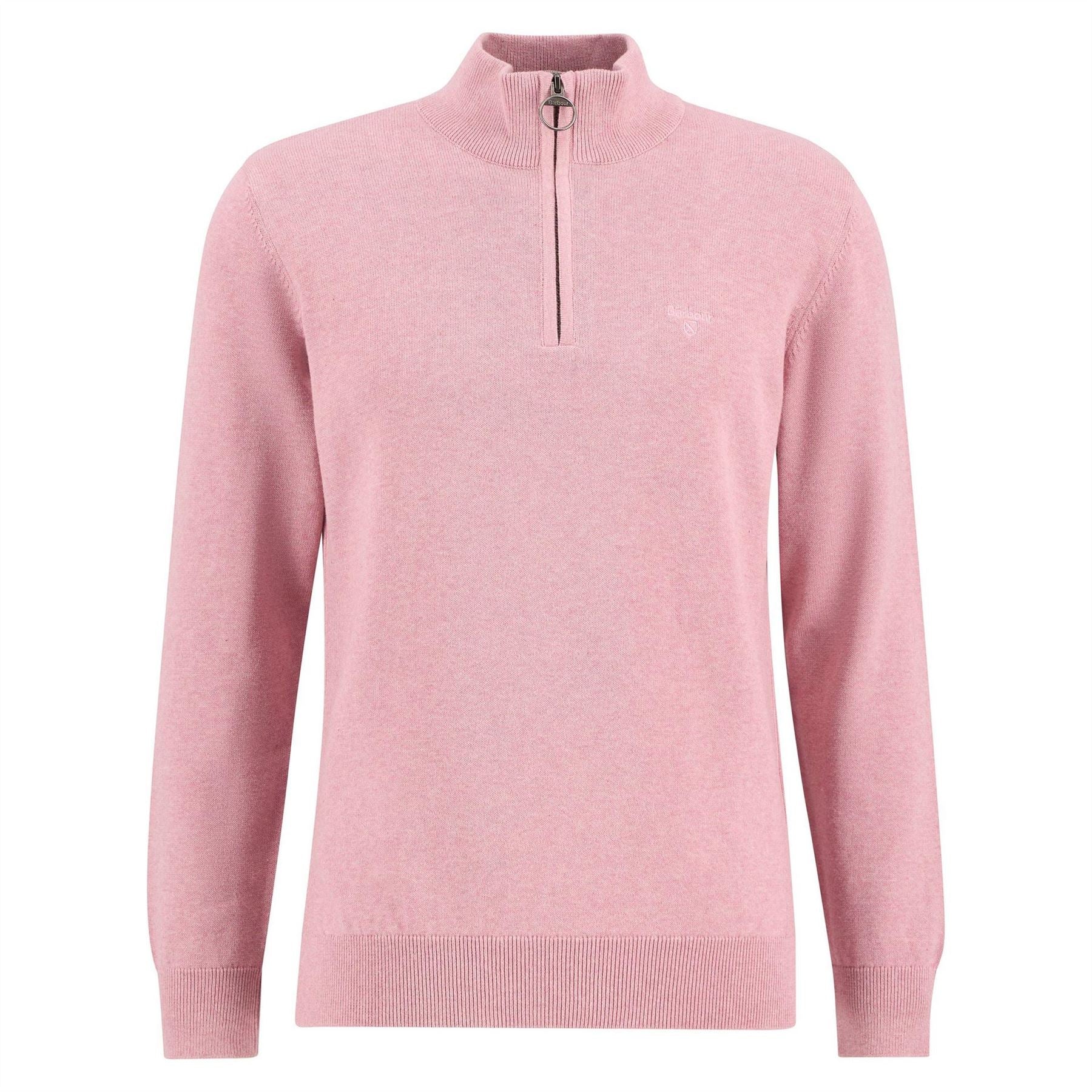 Barbour Half Zip Cotton Knitted Jumper