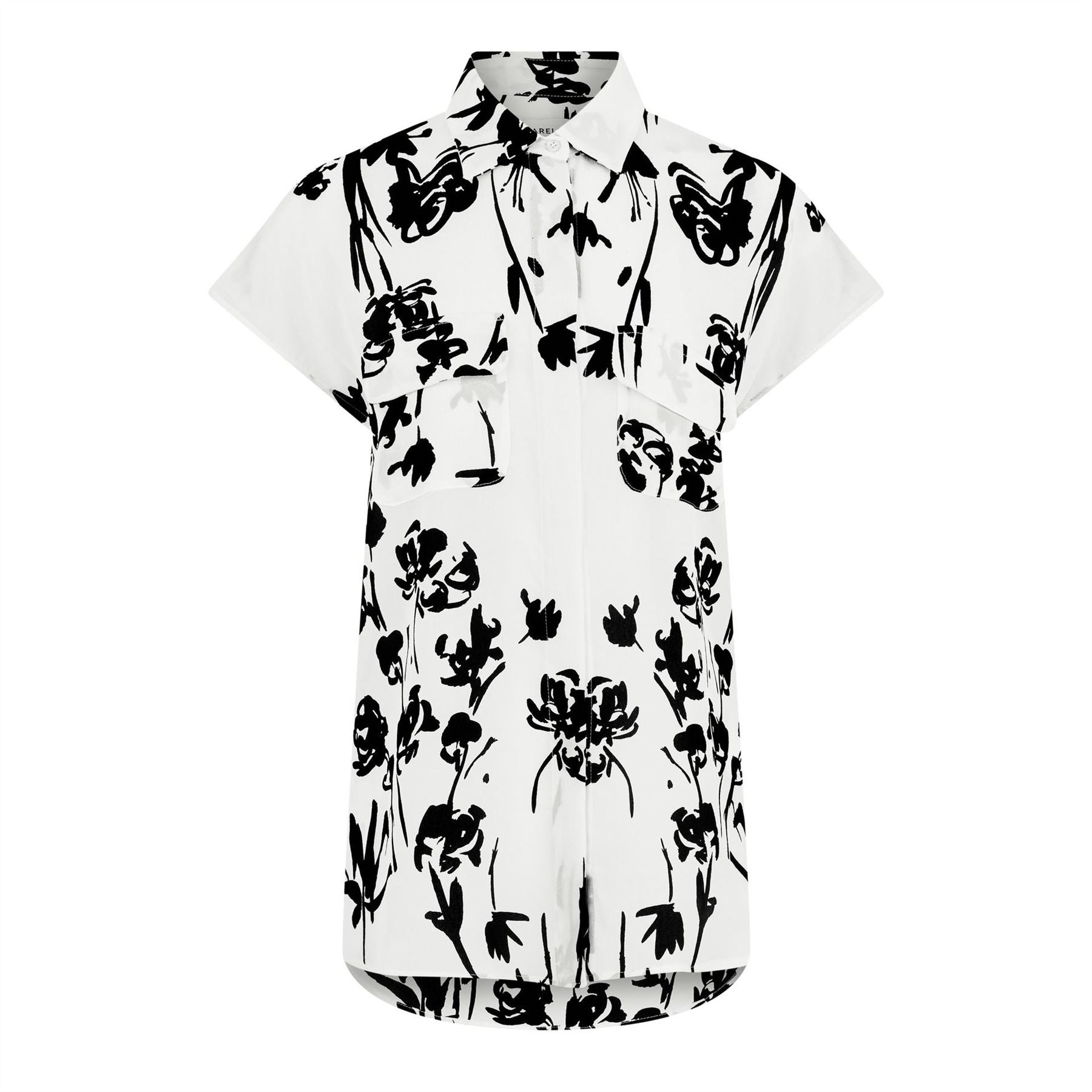 Marella Floral Print Short Sleeve Patterned Shirt