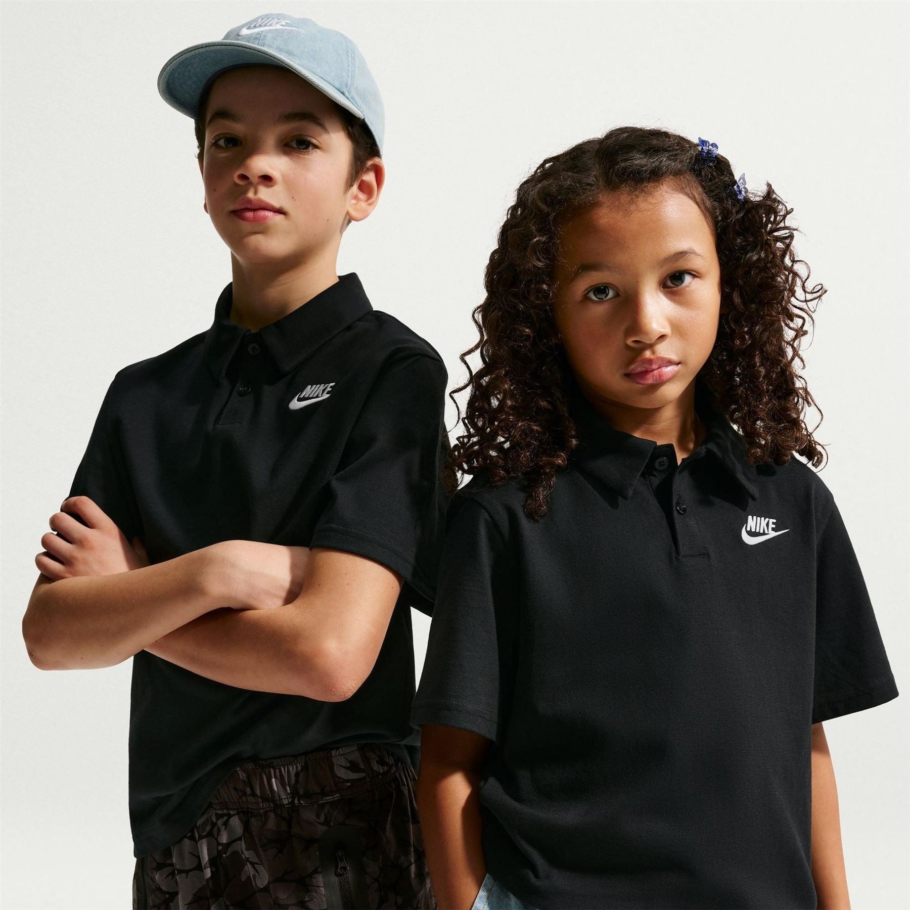Nike Bold Logo Collared Neck Short Sleeve Polo Shirt