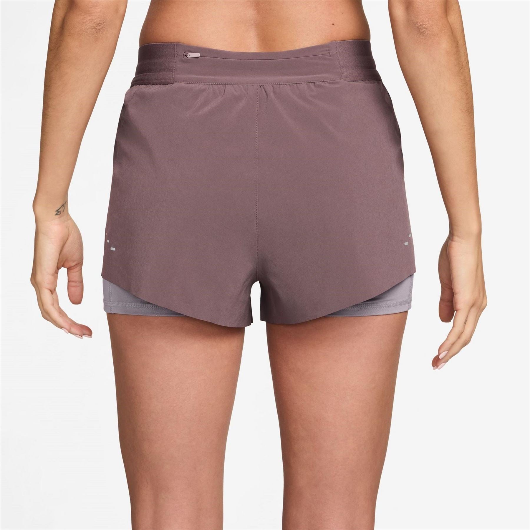 Nike Womens Dri Fit Swift Mid Rise 3 2 In 1 Shorts