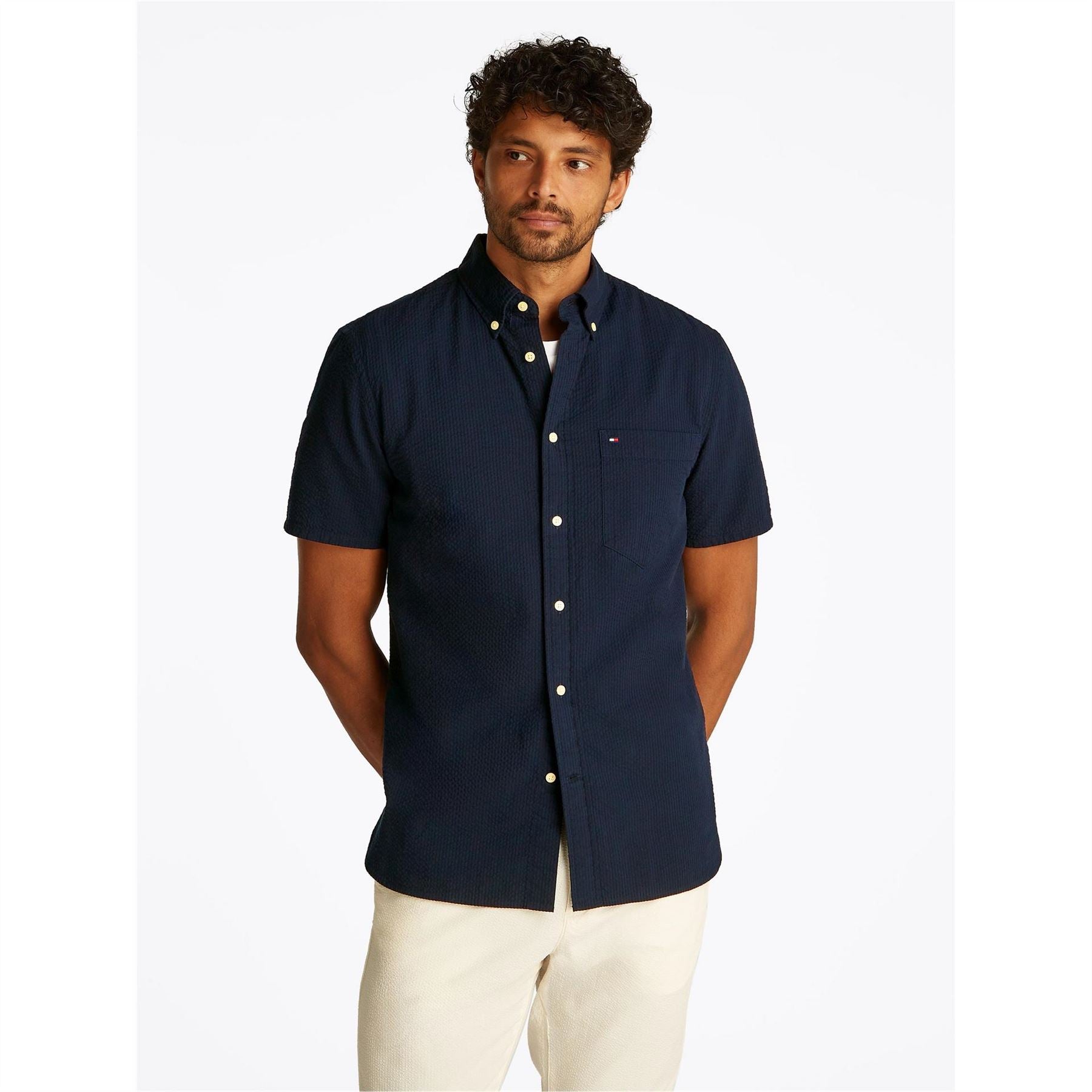Tommy Hilfiger Regular Fit Button Down Collar Shirt