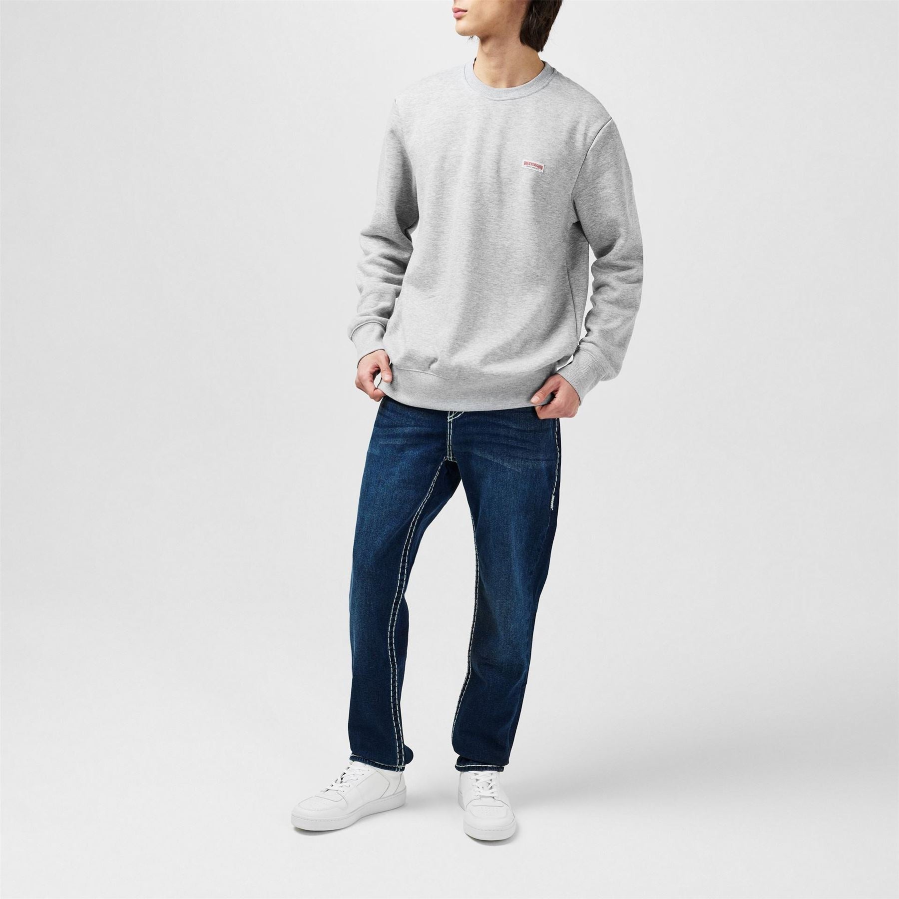 True Religion Original Logo Crew Neck Sweatshirt