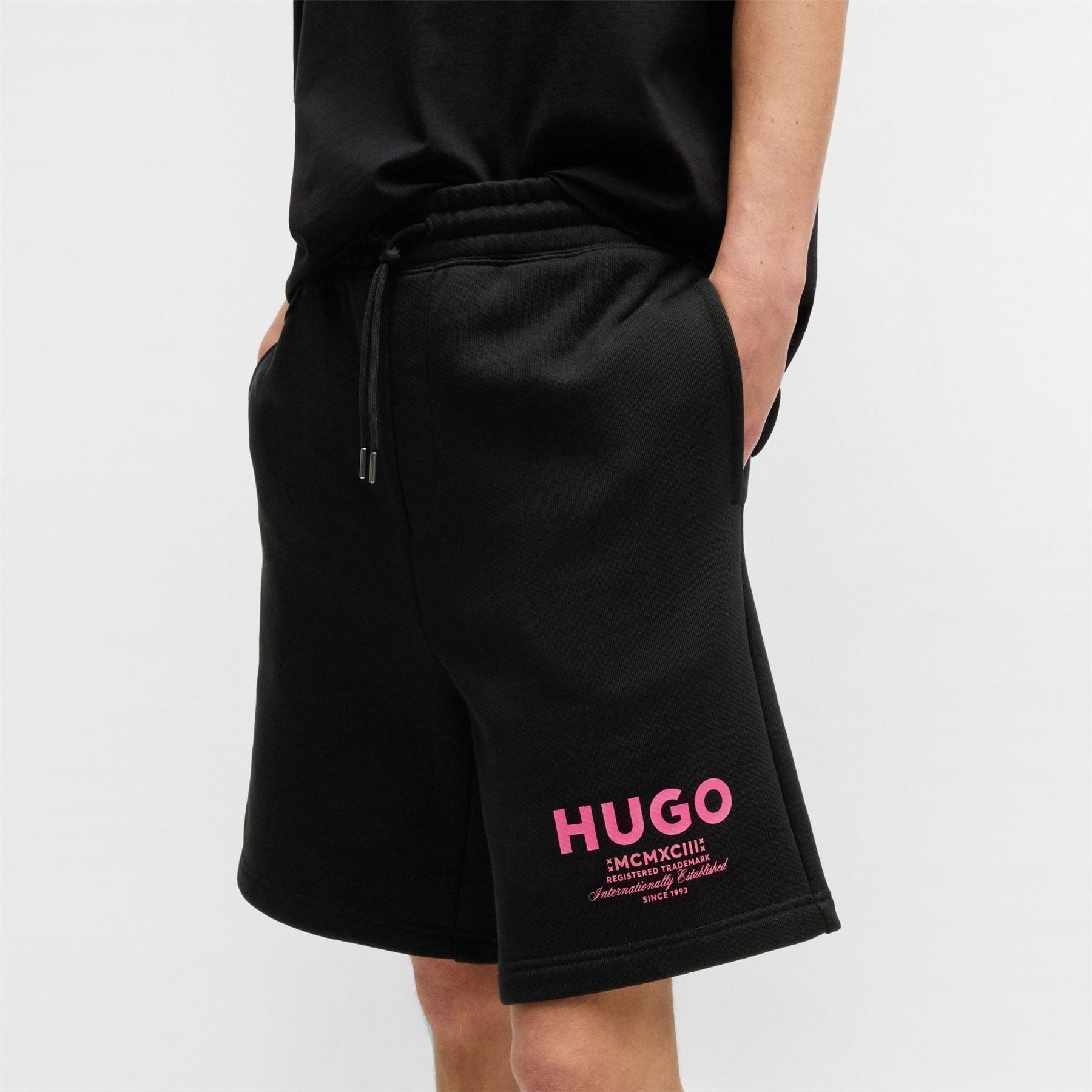 Hugo Nomario Lettering Sweat Shorts