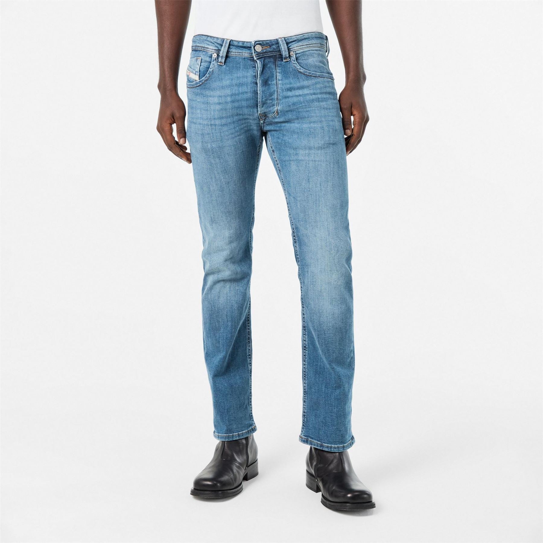 Diesel Larkee Five Pocket Straight Leg Jeans
