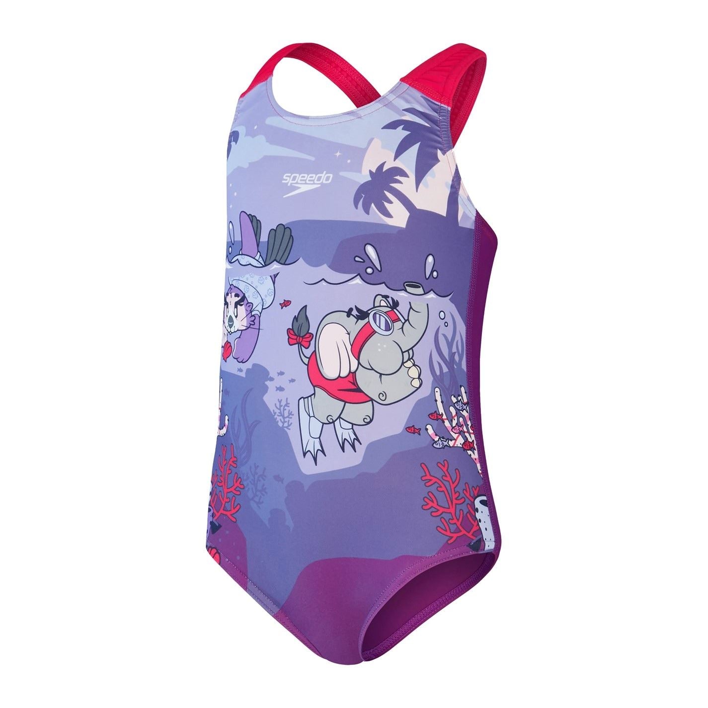 Speedo Graphic Print One Piece Swimsuit