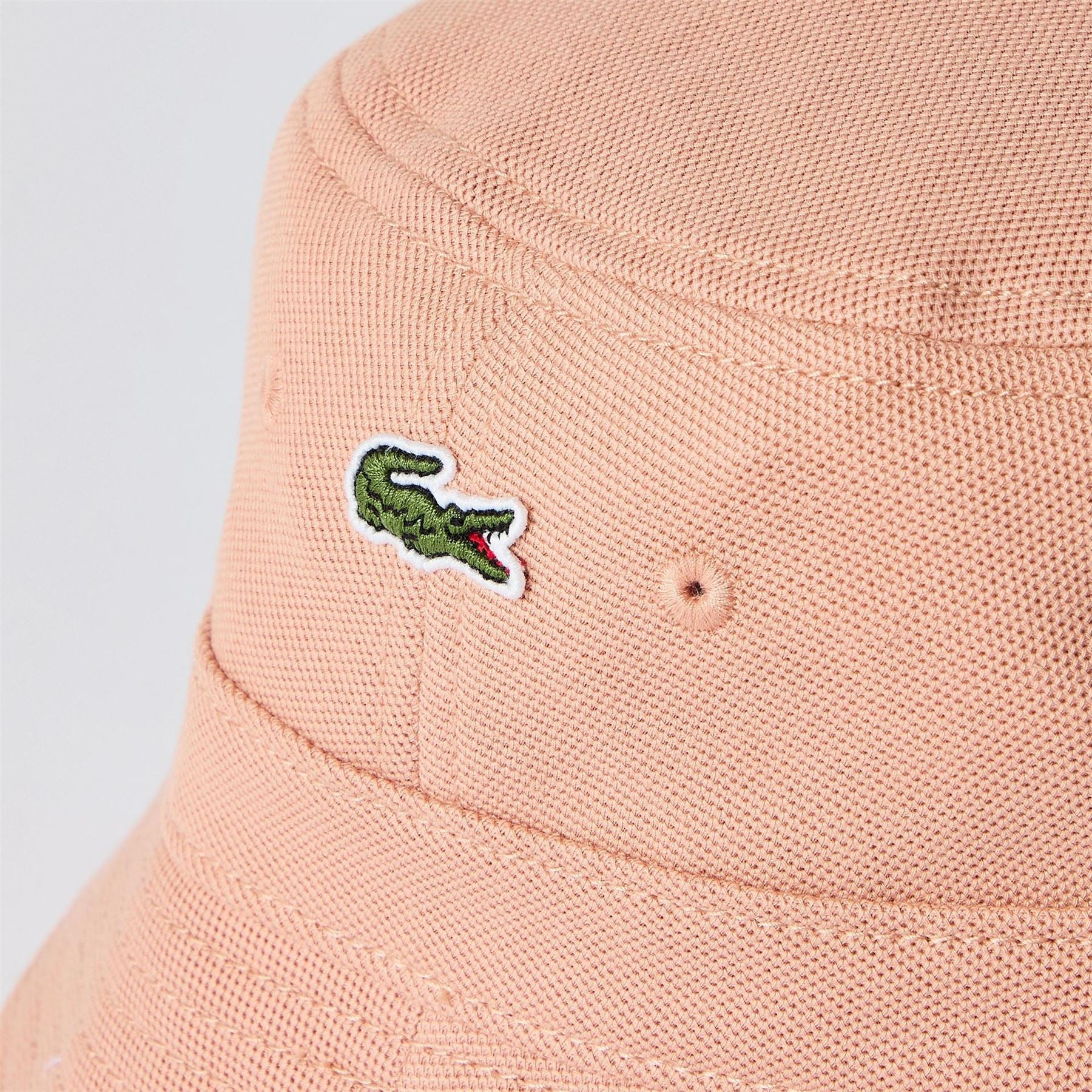 Lacoste Crocodile Logo Print Full Crown Bucket Hat