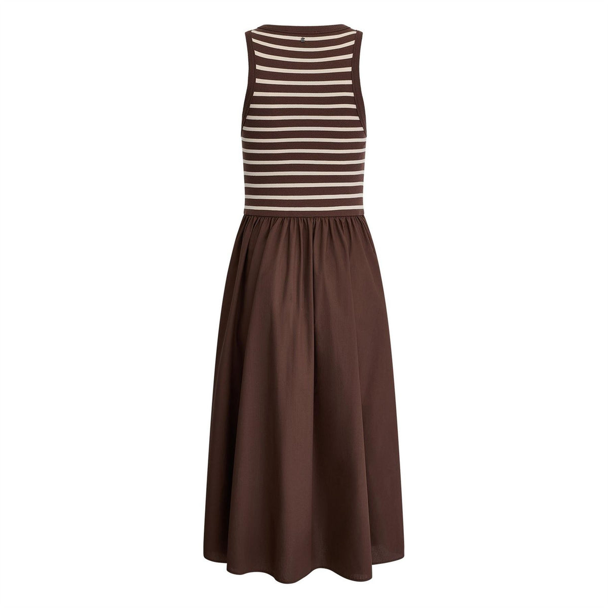 DKNY Jeans Rib Henley Tank Dress W  Poplin Skirt