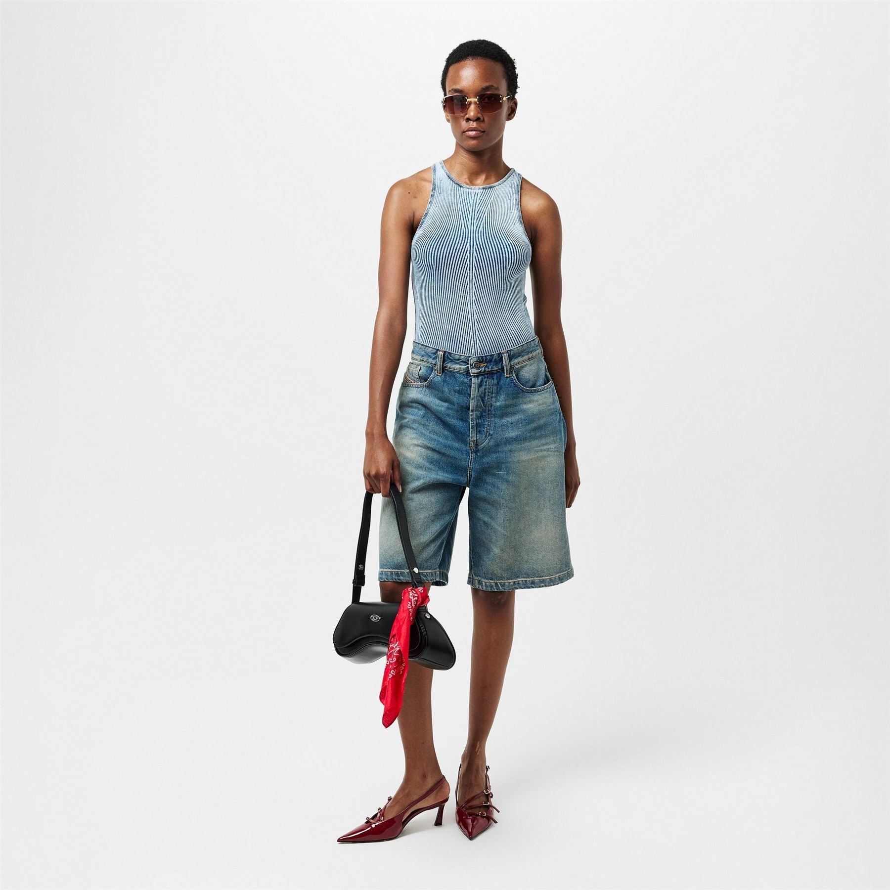 Diesel Tansy Slim Fit High Neck Bodysuit