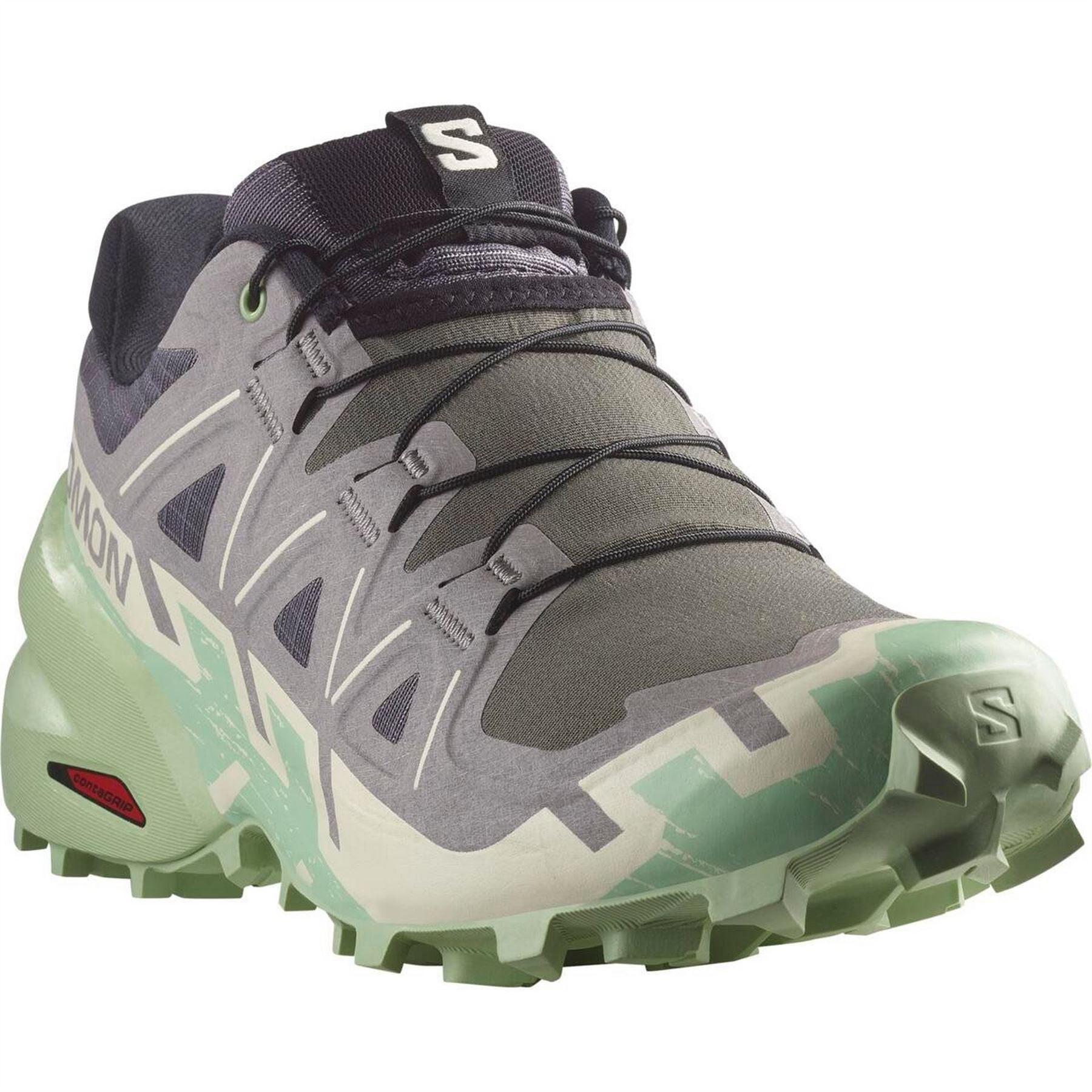 Salomon Womens Speedcross 6 W Clrock Vanila Smoke Trail Running