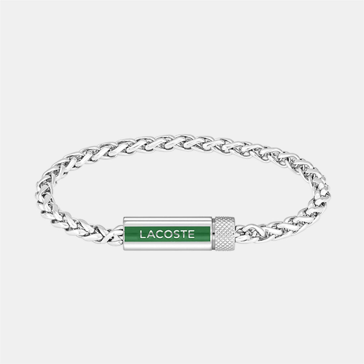 Lacoste Mens Spelt Stainless Steel Bracelet