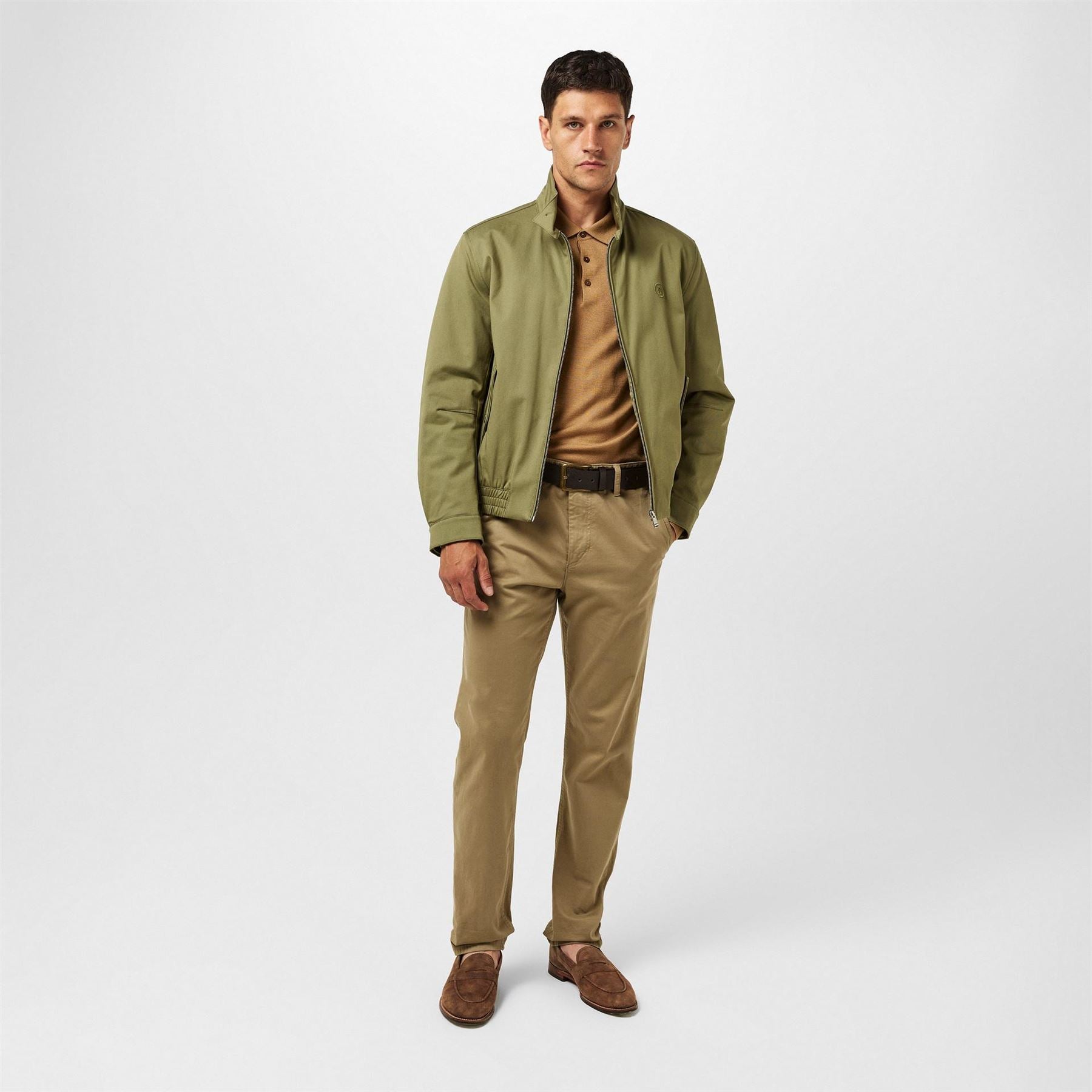 Boss H Coiner 253 Ribbed Cuffs Full Zip Harrington Jacket