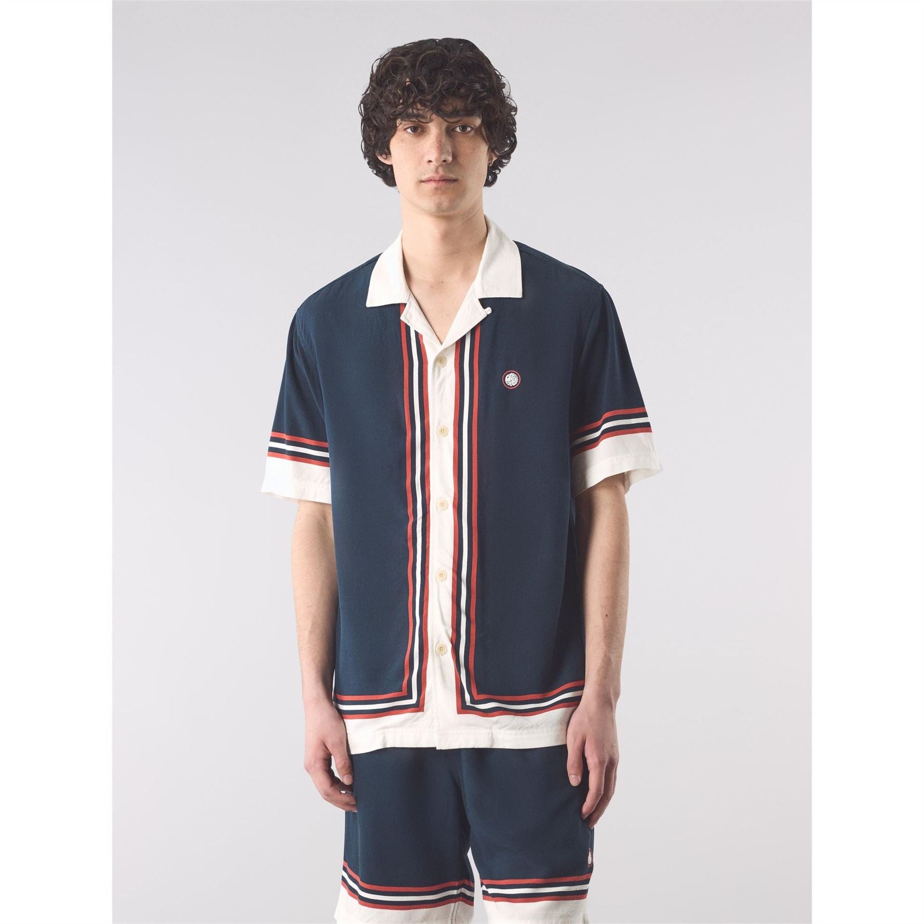 Pretty Green Valencia FC Regular Fit Short Sleeve Shirt