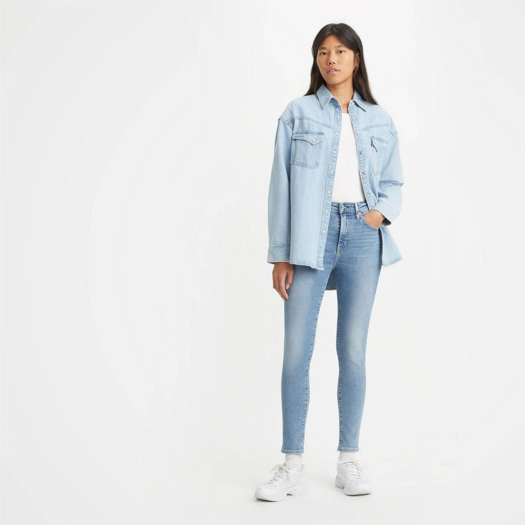 Levis 721 High Rise Cotton Stretch Skinny Jeans