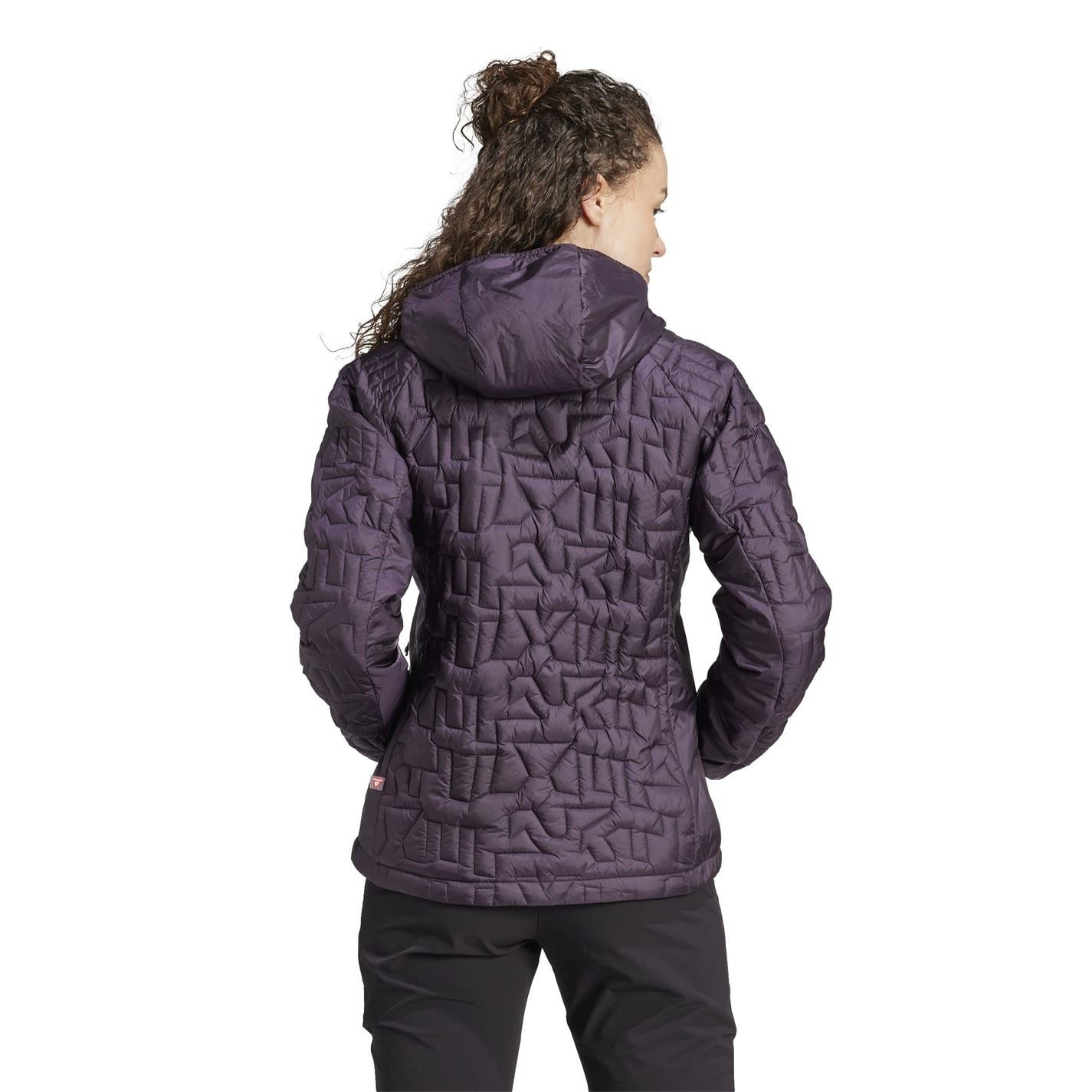 adidas Womens Terrex Xperior Primaloft Loose Fill Insulated Hooded Jacket