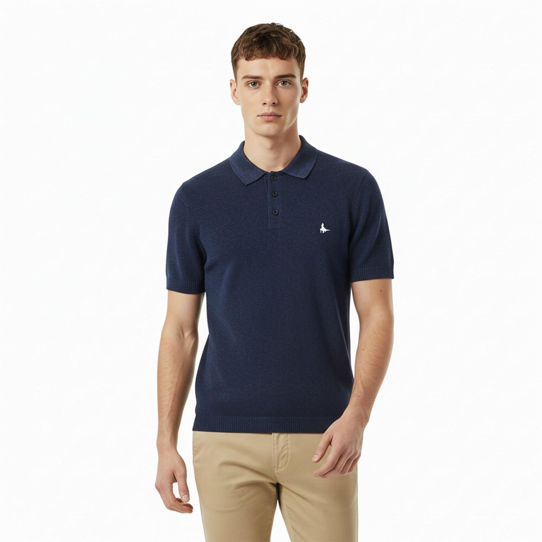 Jack Wills Knitted Short Sleeve Polo Shirt