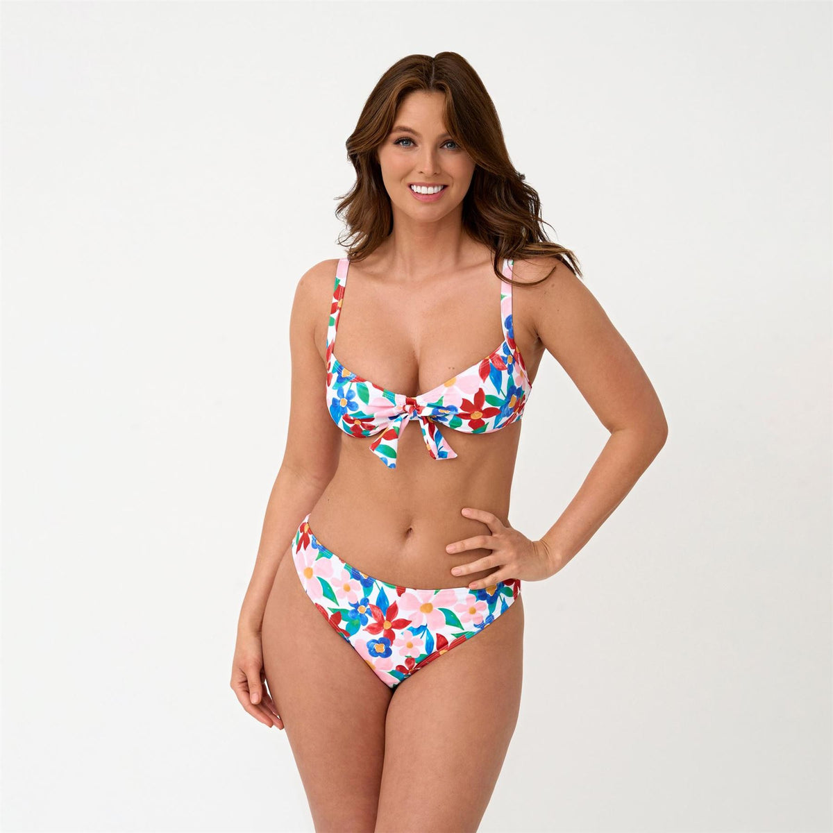 Be You Tie Front Plunge Bikinis